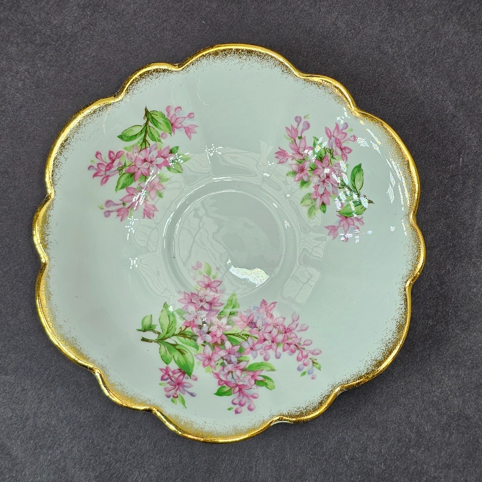 Vintage Taylor and Kent Gold Trim Teacup & Saucer Set From England