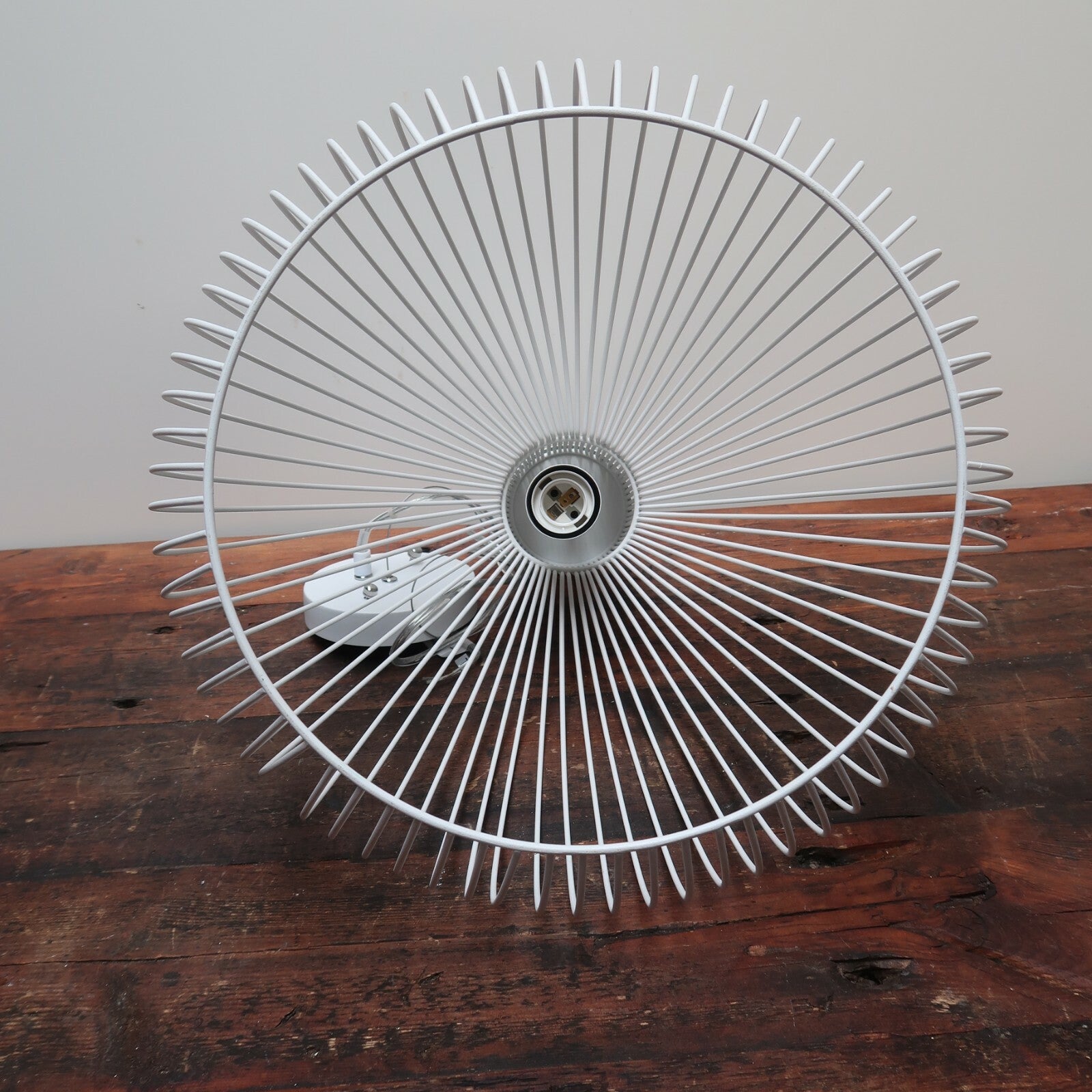 Structube Sphere White Wire Globe Pendant Light 15" x 15" x H17"
