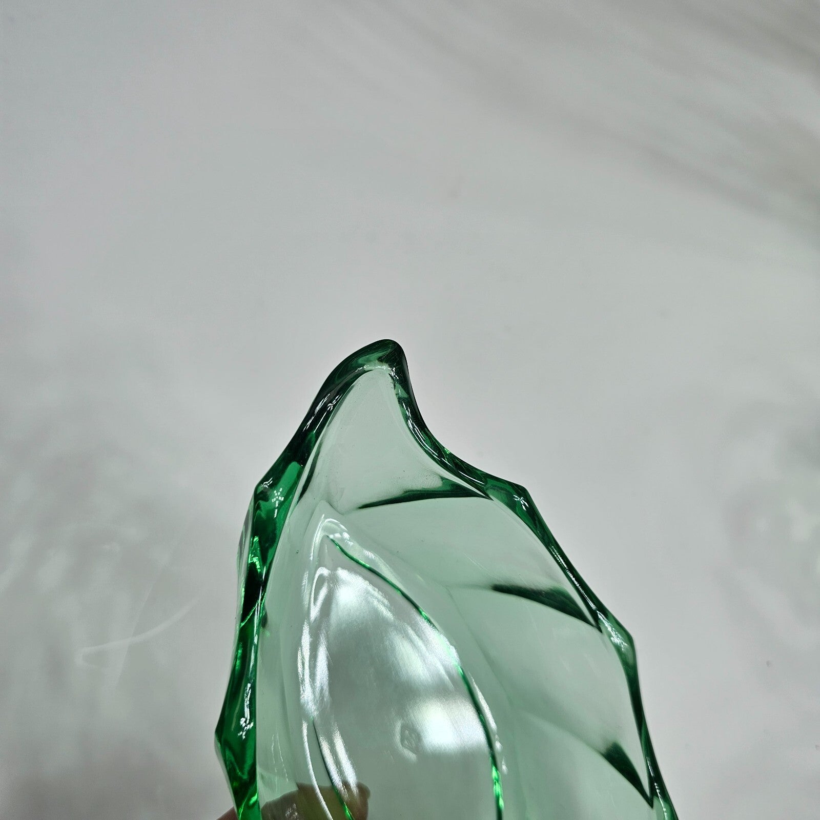 Heisey 7" Twist Moongleam Pickle Dish