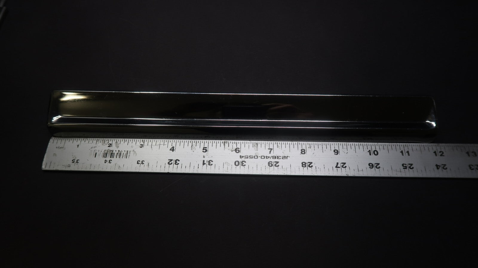 Vintage Cabinet Handle Pull Kitchen Drawer Pull Metal Chrome 12"