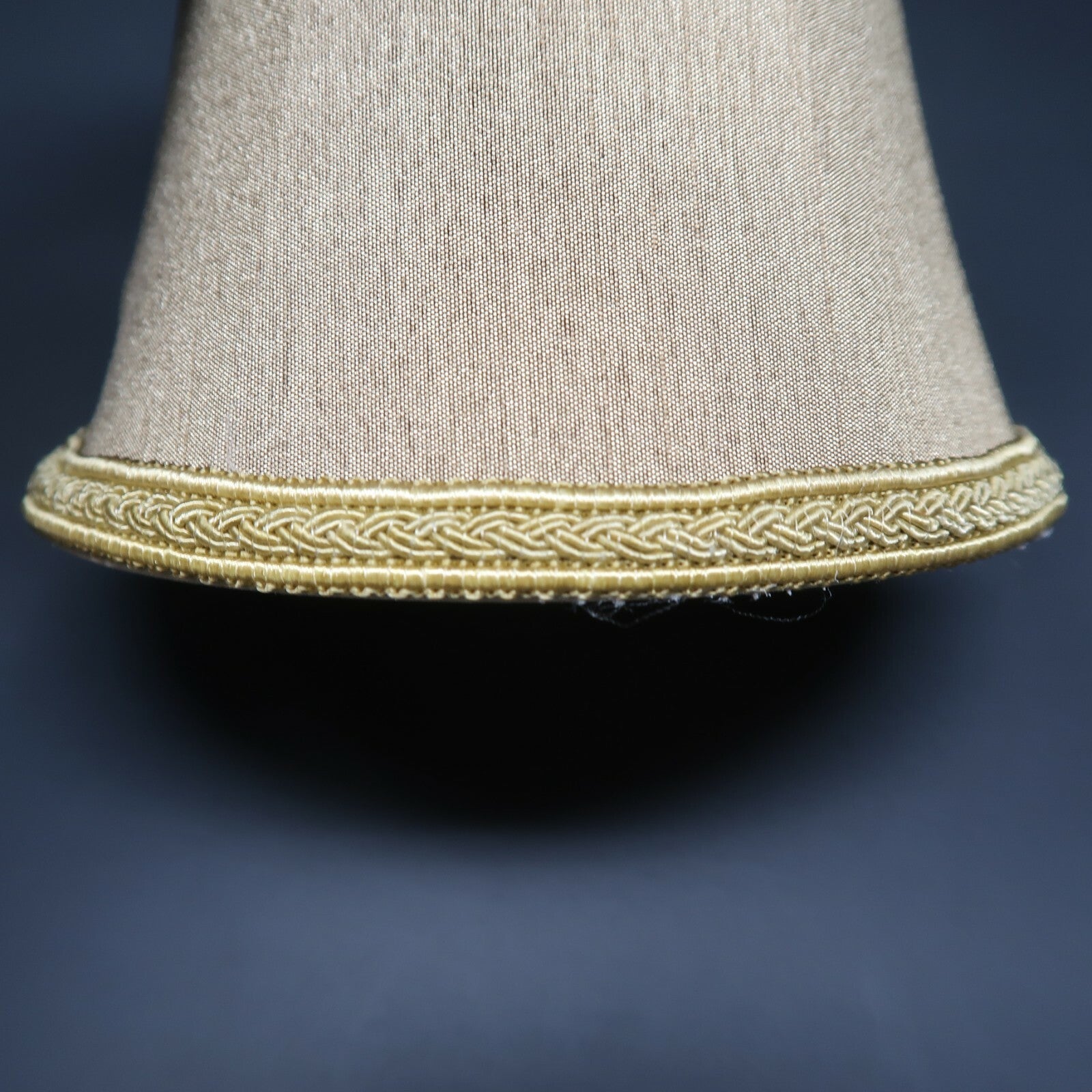 Mini Clip On Bell Lamp Shade Dark Taupe 3" x 4.5" x 4.75"