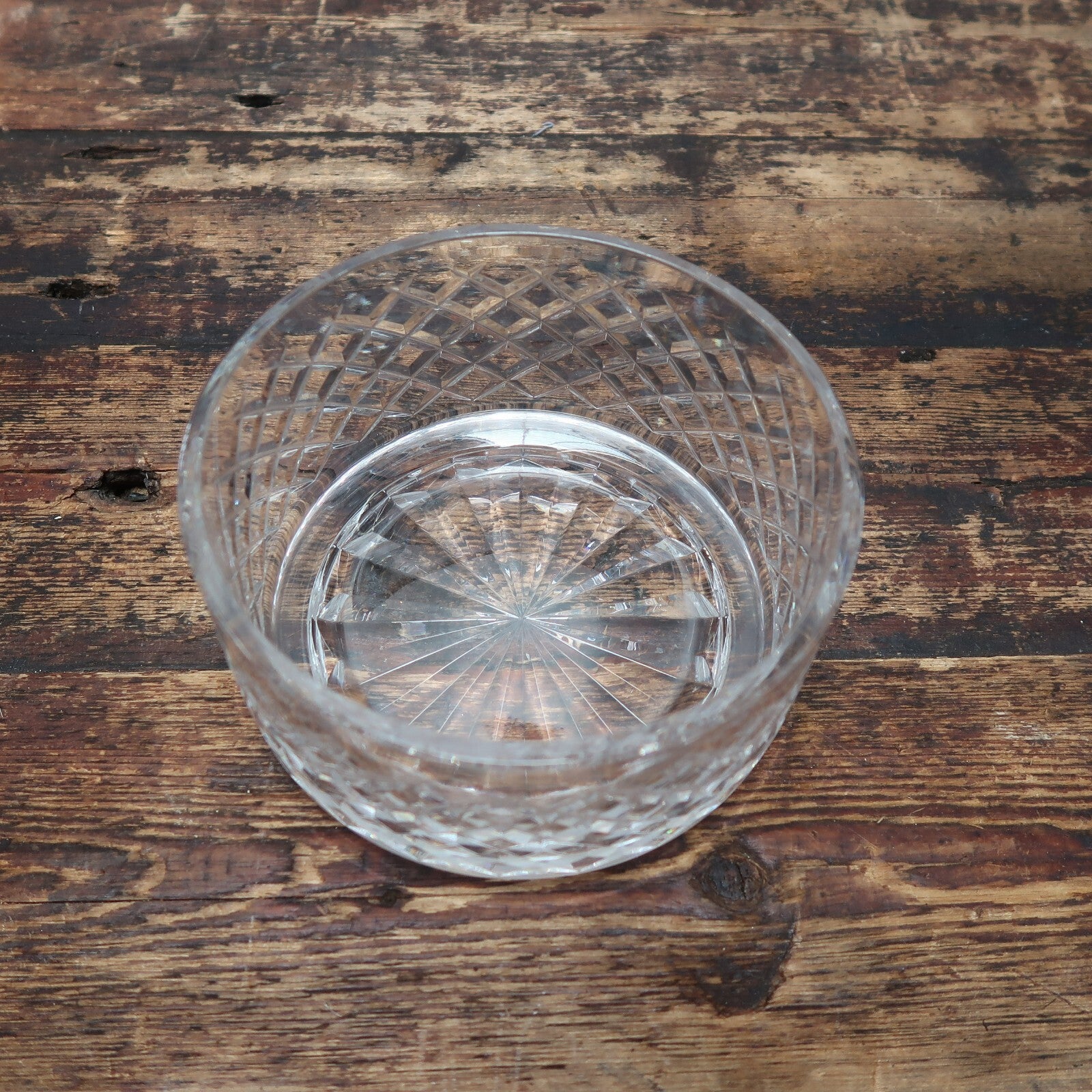 Waterford Ireland Cut Crystal Glass Bowl 7" x 7" x H 3.75"