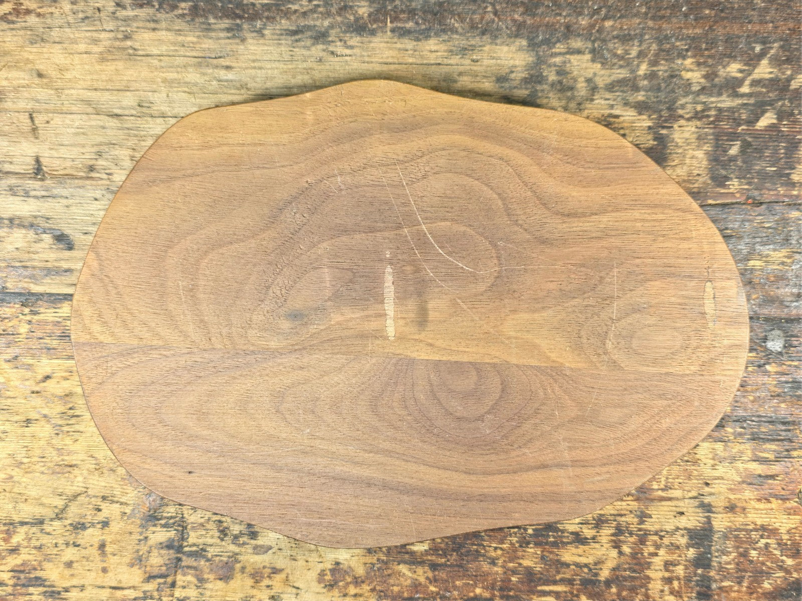 Vintage Wooden Display Stand / Base – Walnut Finish 9.5" x 6.5"