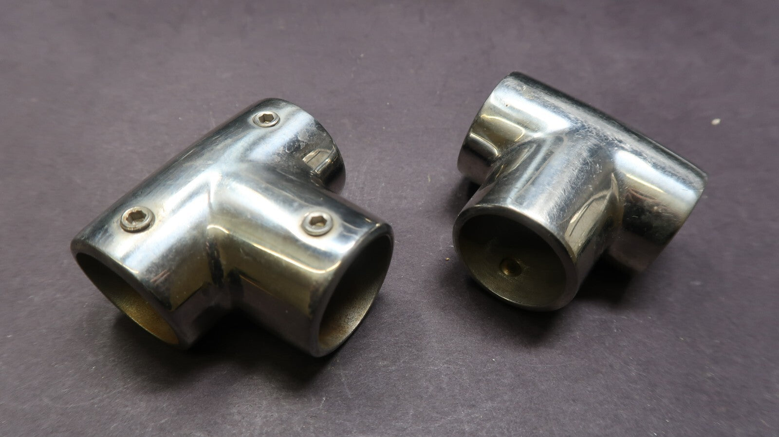 Set of 4 Top Eye End Cap & Hand Rail Fitting Marine Hardware Stainless Steel