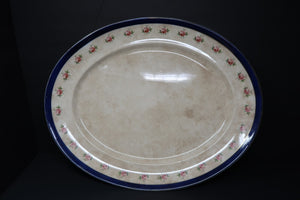 Antique Bristol Semi Porcelain England Serving Platter P&Co Ltd Rose 18" x 14.5"