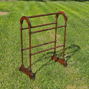 Vintage Wooden Quilt Rack / Blanket Stand – Early American Style