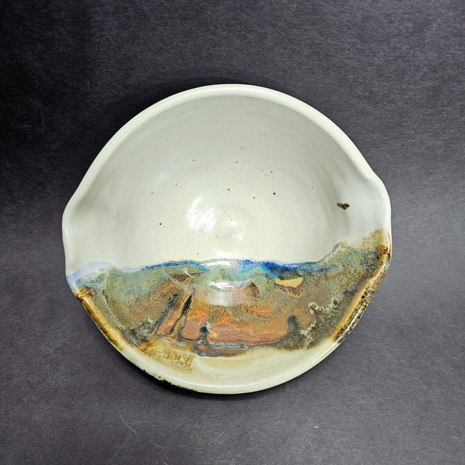 Signed Studio Pottery Bowl - Hand Signed - Mixing Bowl