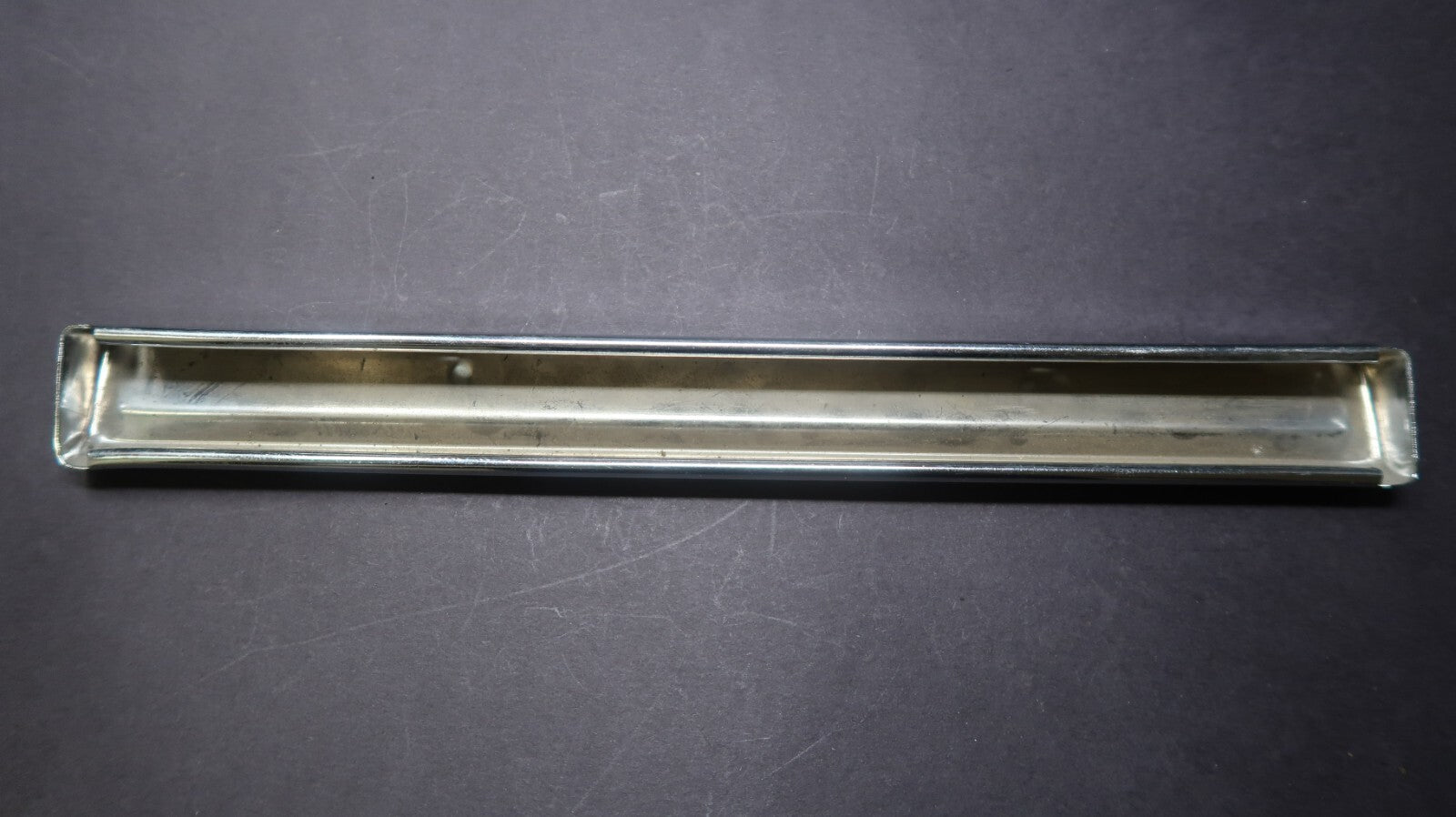 Vintage Cabinet Handle Pull Kitchen Drawer Pull Metal Chrome 12"