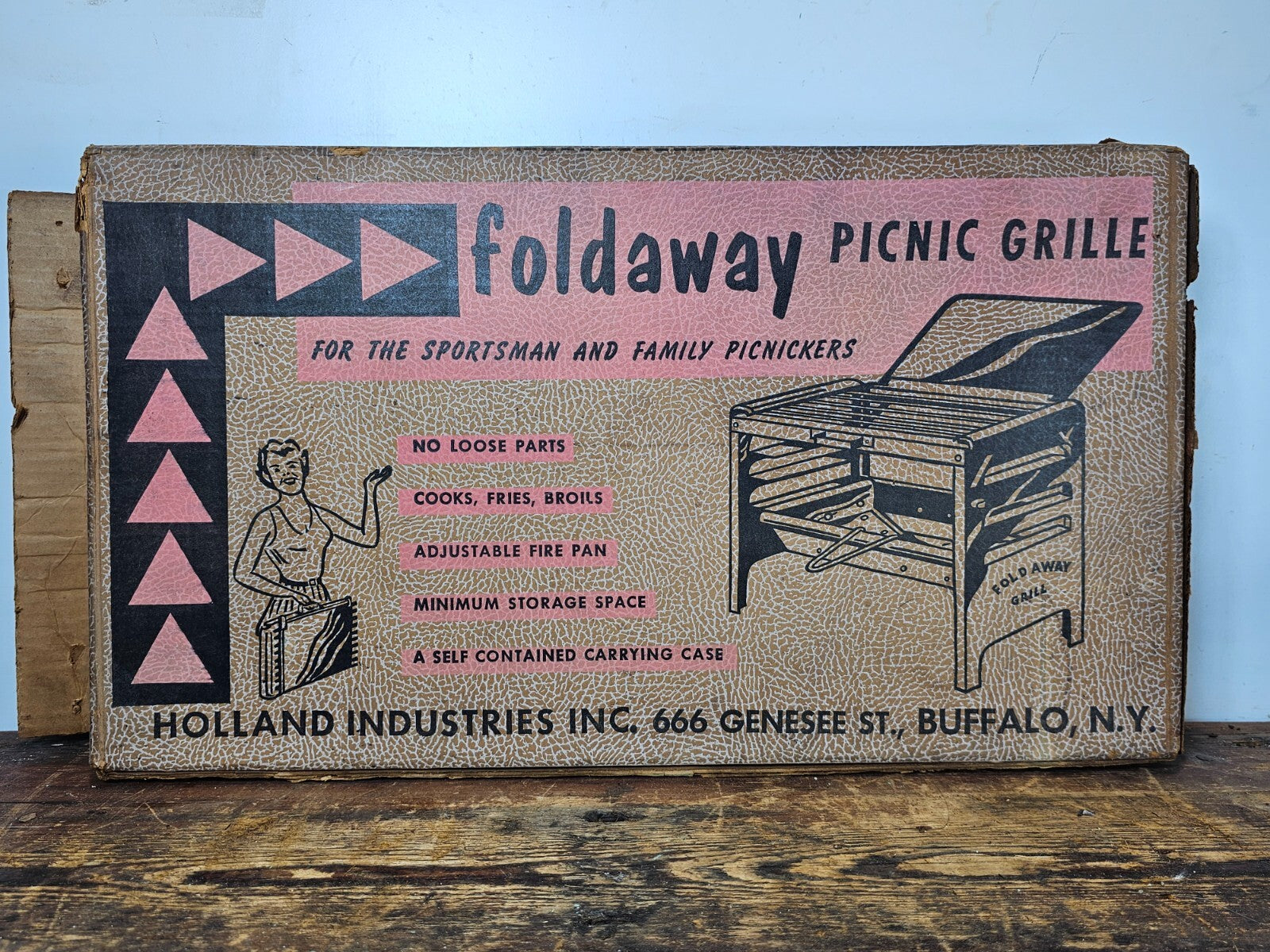 1960s Foldaway Picnic Grille Holland Industries Inc. Buffalo, New York
