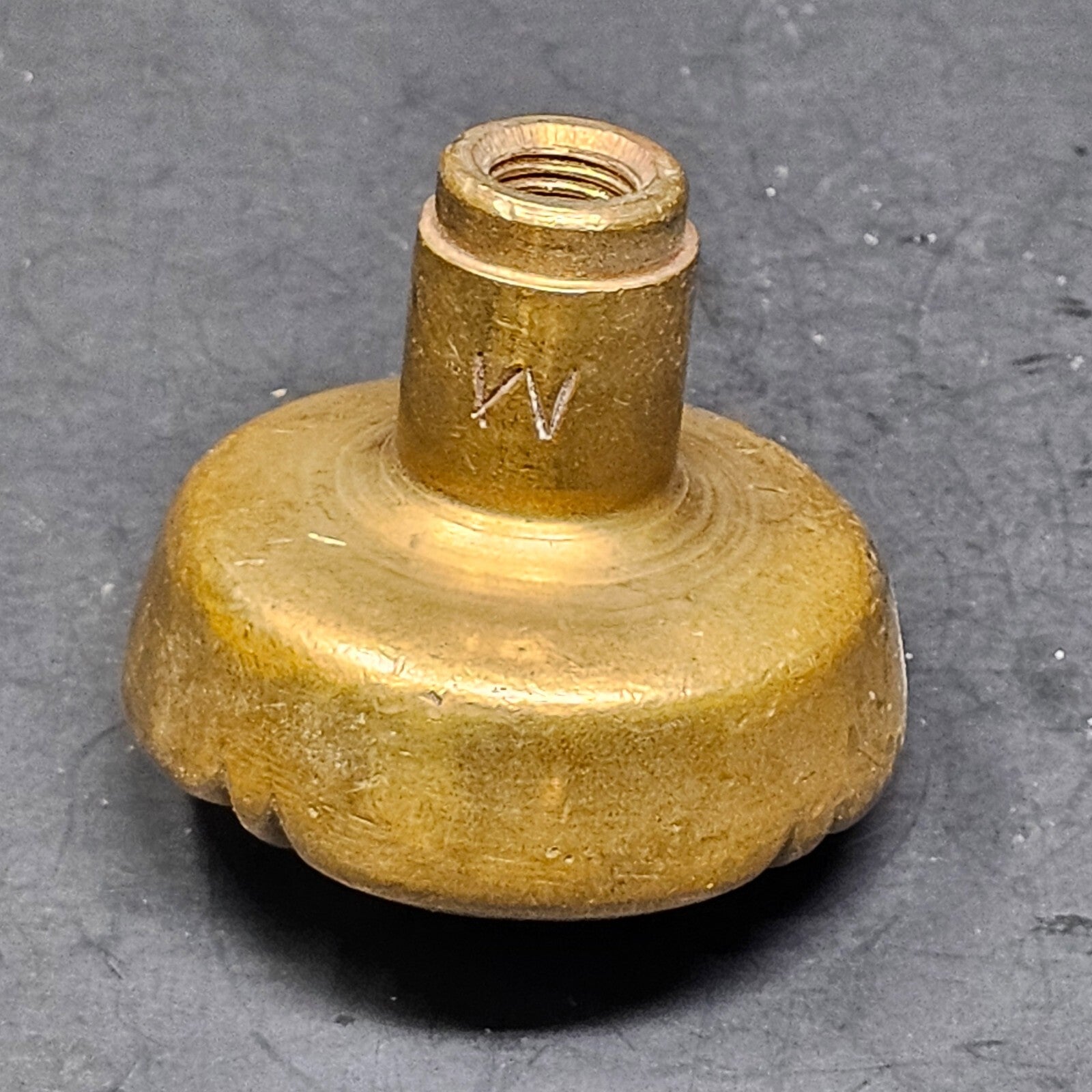Vintage Single Door Knob Solid Brass (11 oz.)