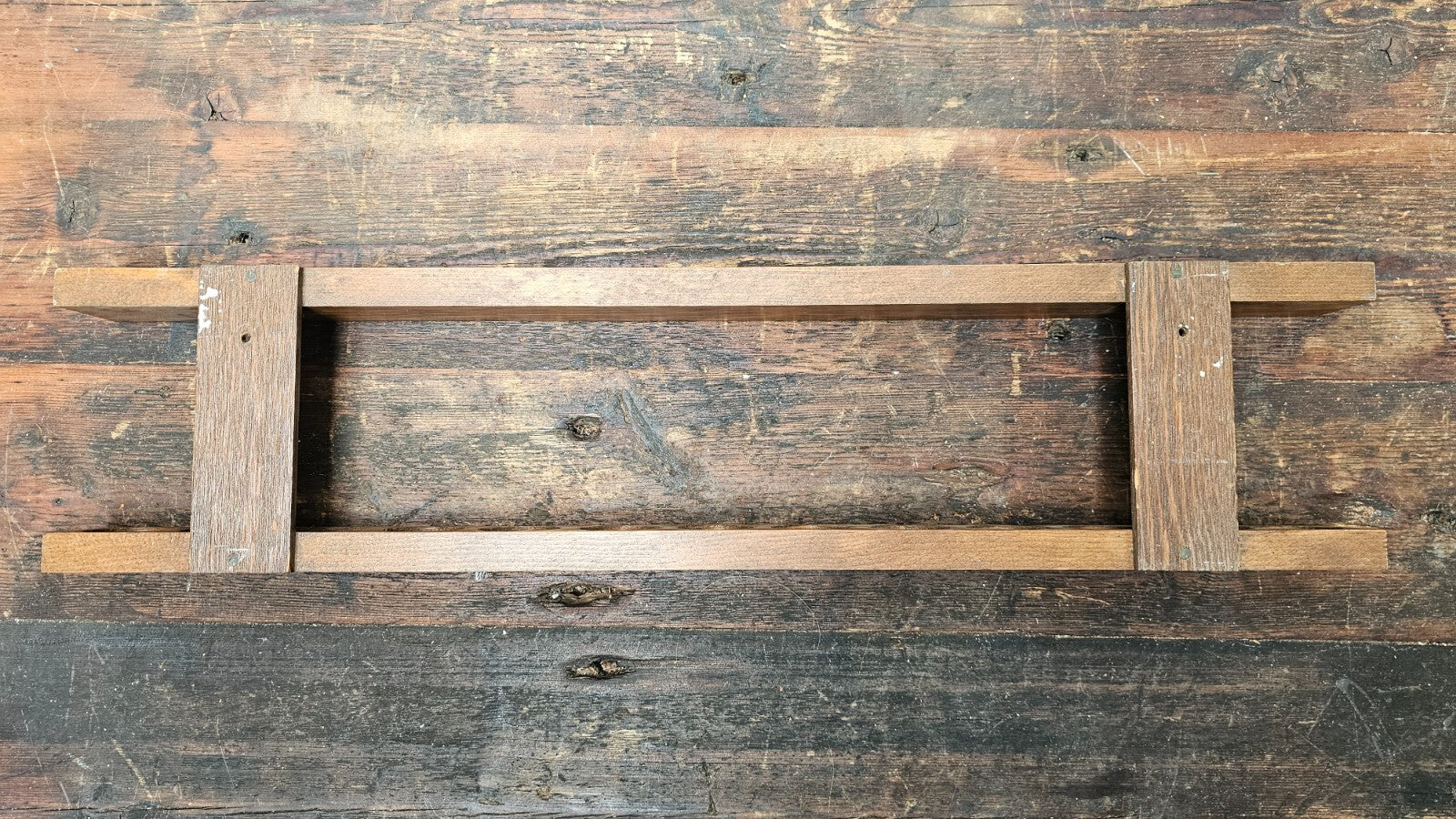 Vintage Wood Shot Glass Wall Display Holder Holds 26 Glasses (B)