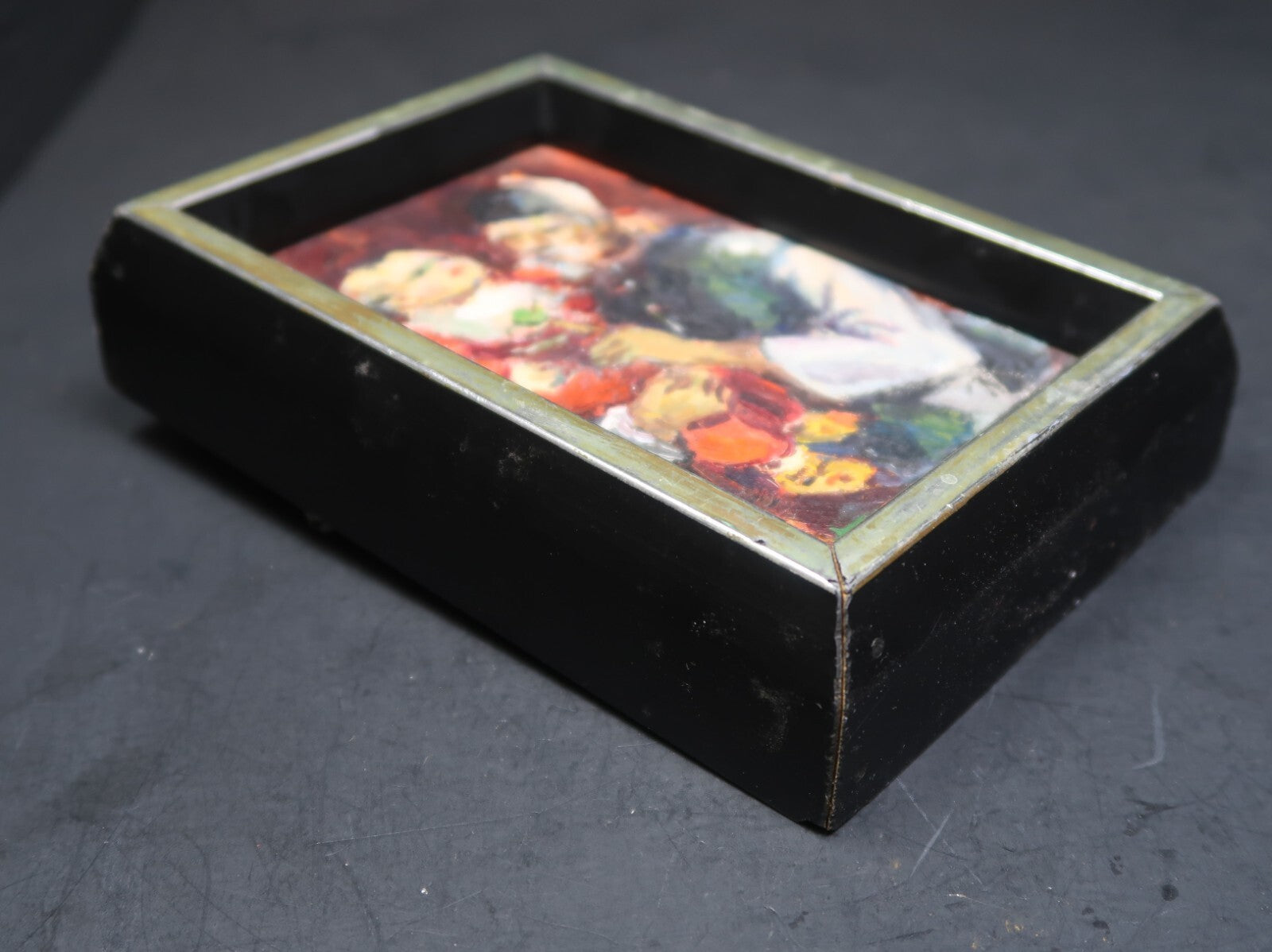 Original Oil Painting " Chinese New Year " (新春) Signed By Artist 5" x 7"