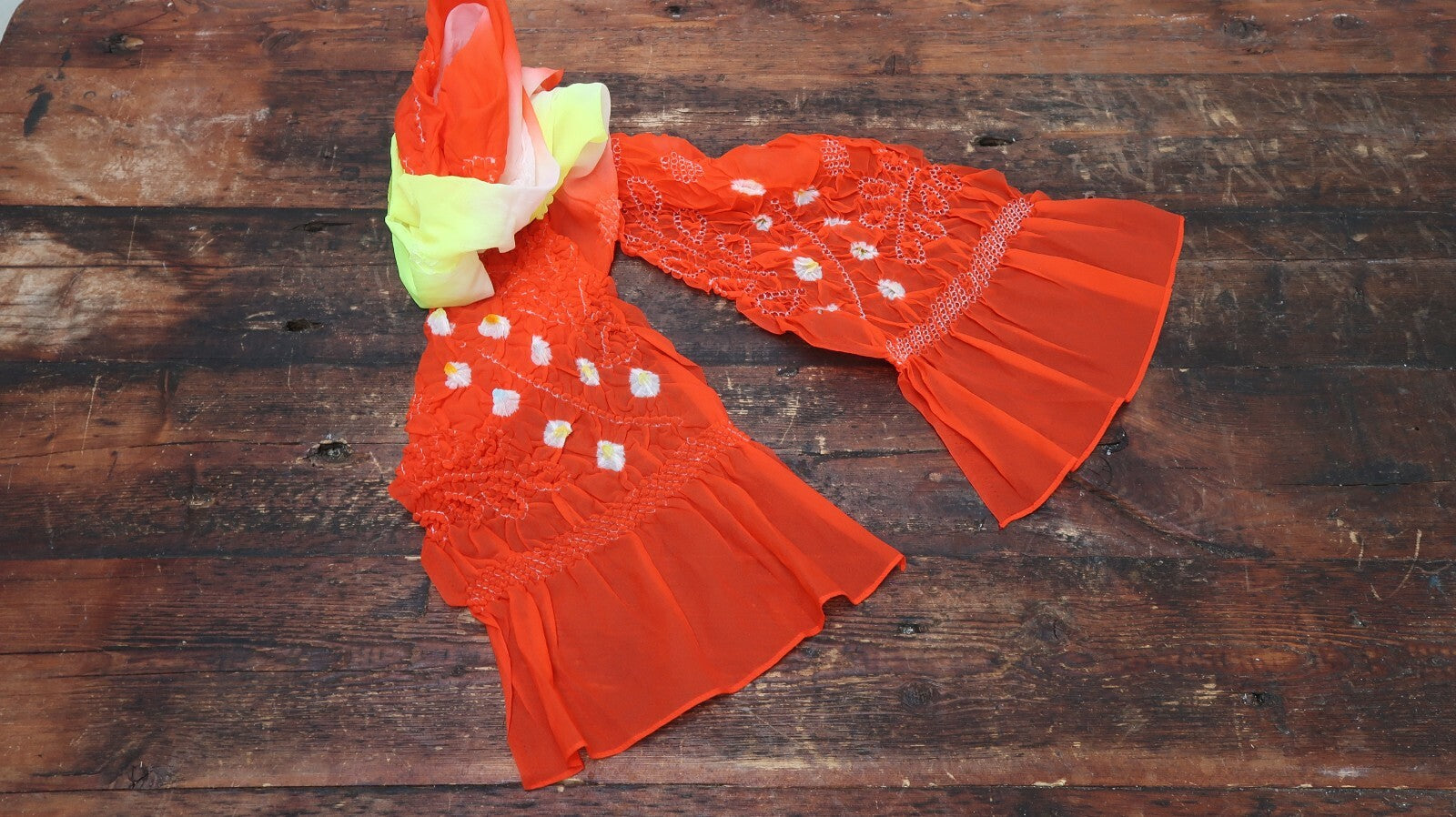 Vintage Japanese Summer Scarf 8ft x 1ft