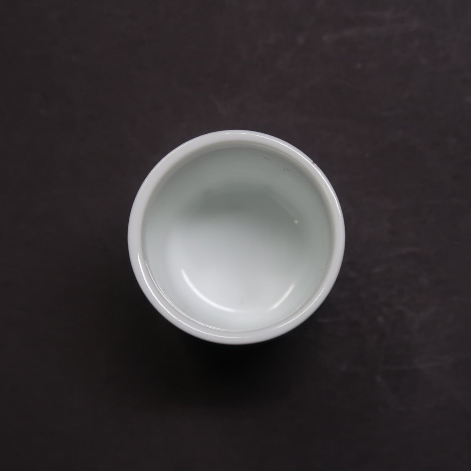 White Ceramic Shot Glass Goats & Chinese Proverbs H 2"