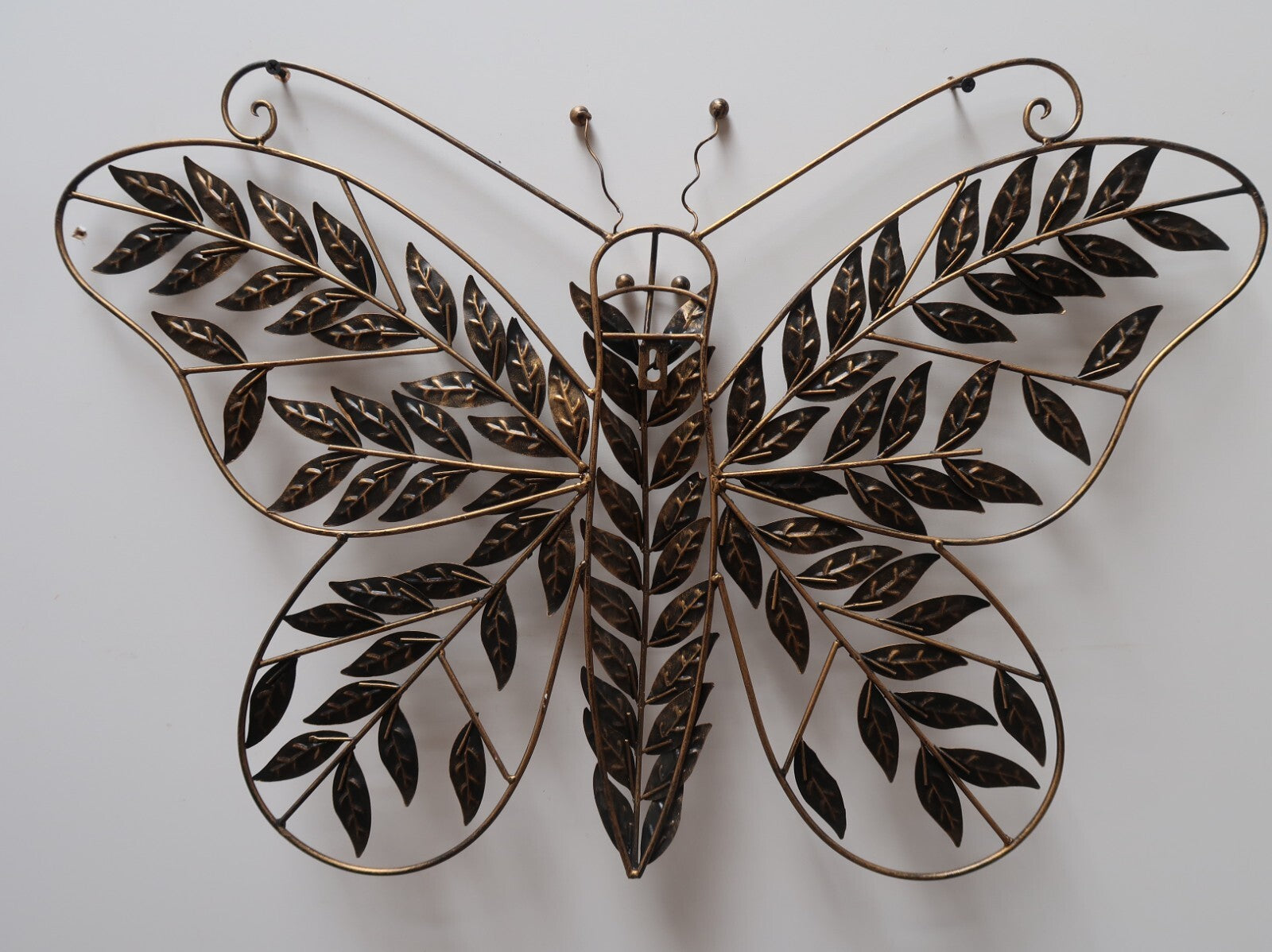Set of 2 Metal Butterfly (W26" x H18") & Dragonfly (W29" x H19") Wall Art Decor