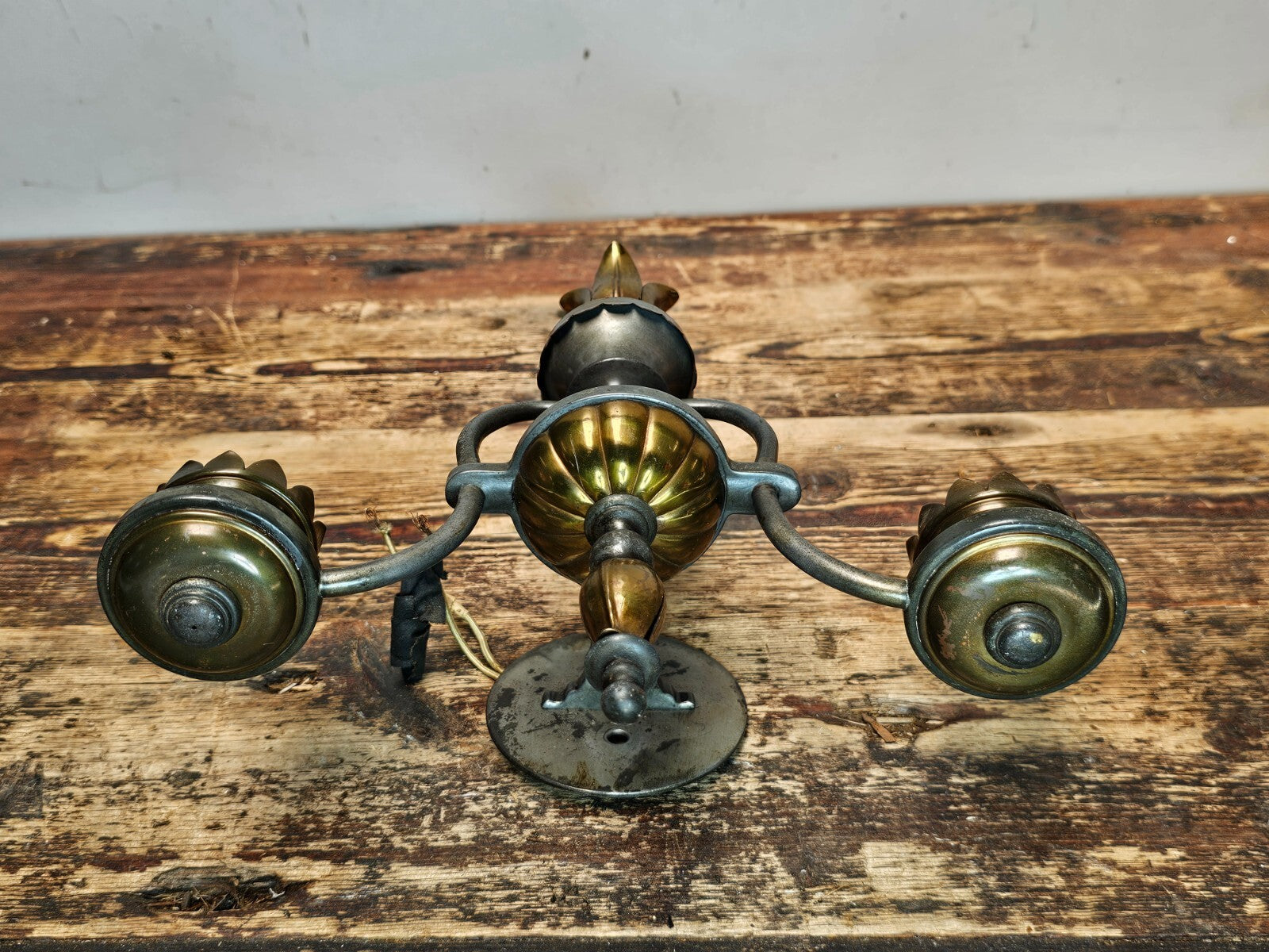 Antique Victorian Style Double-Arm Wall Sconce (Pair)