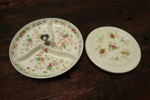 Set of 2 Hand Painted Floral Porcelain Plates Made in Japan