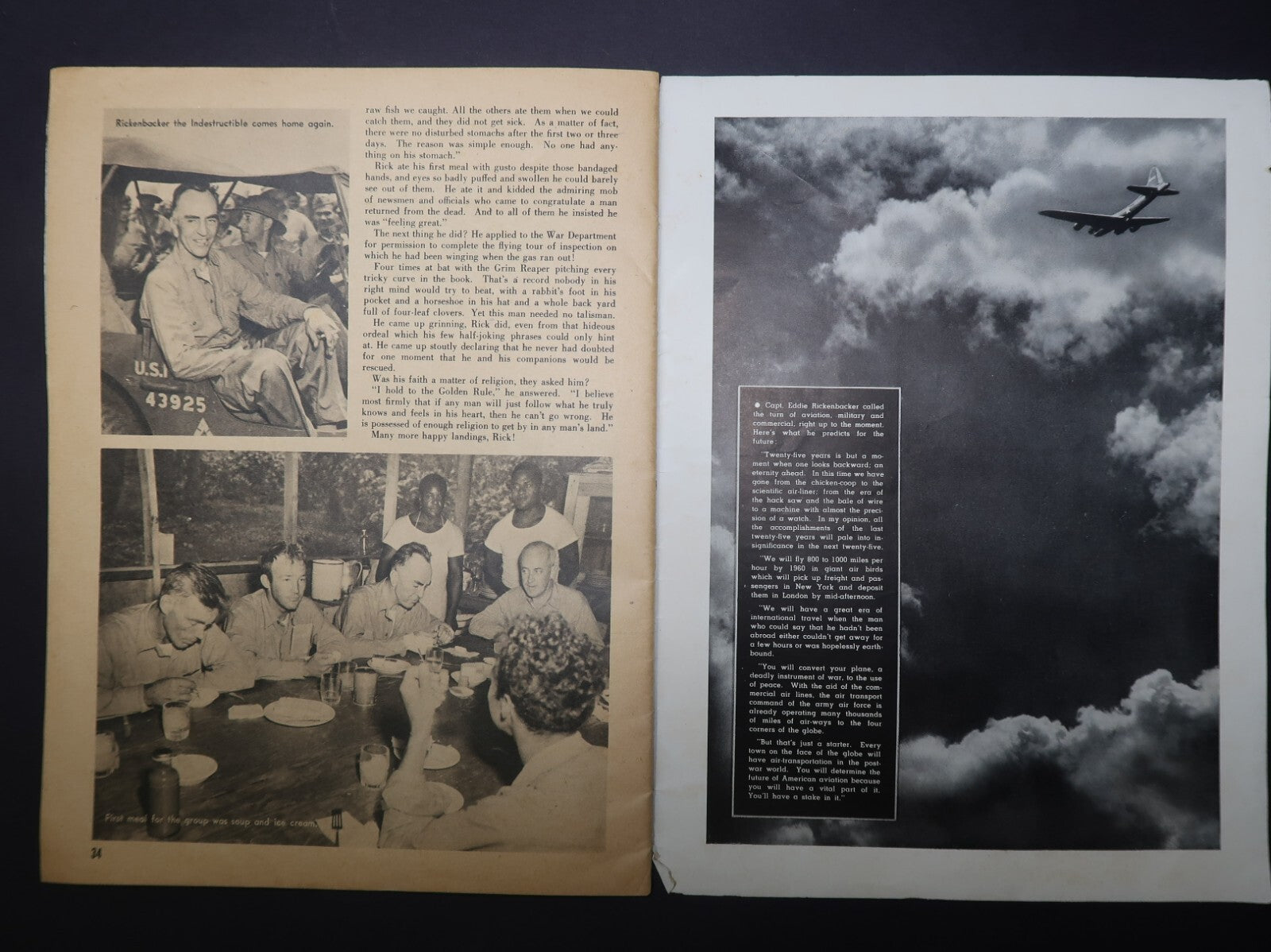 Eddie Rickenbacker The Complete Life Story By Damon Runyan Date Published 1942
