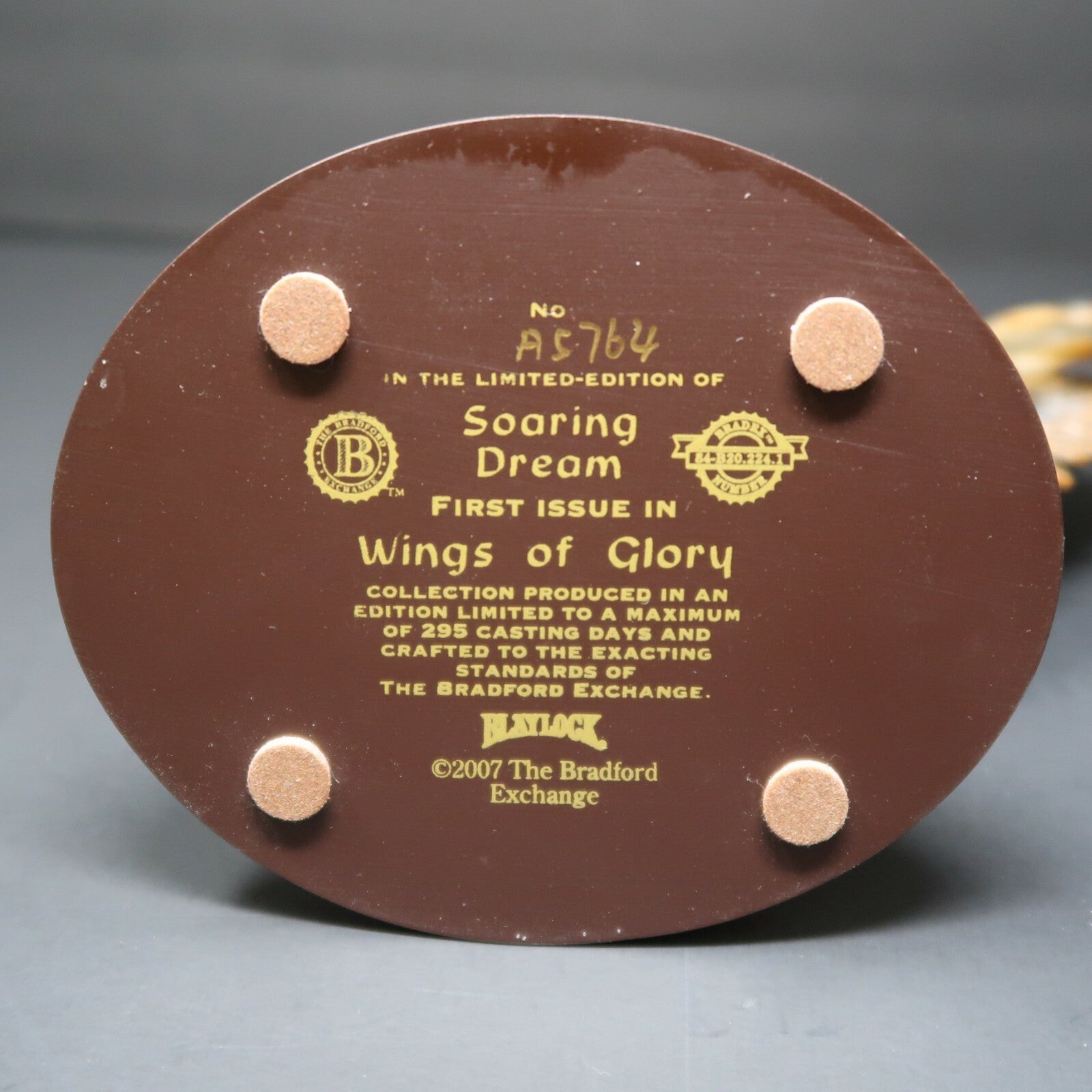 Soaring Dream First Issue In Wings Of Glory 2007 Bradford Exchange W9" x H10.75"