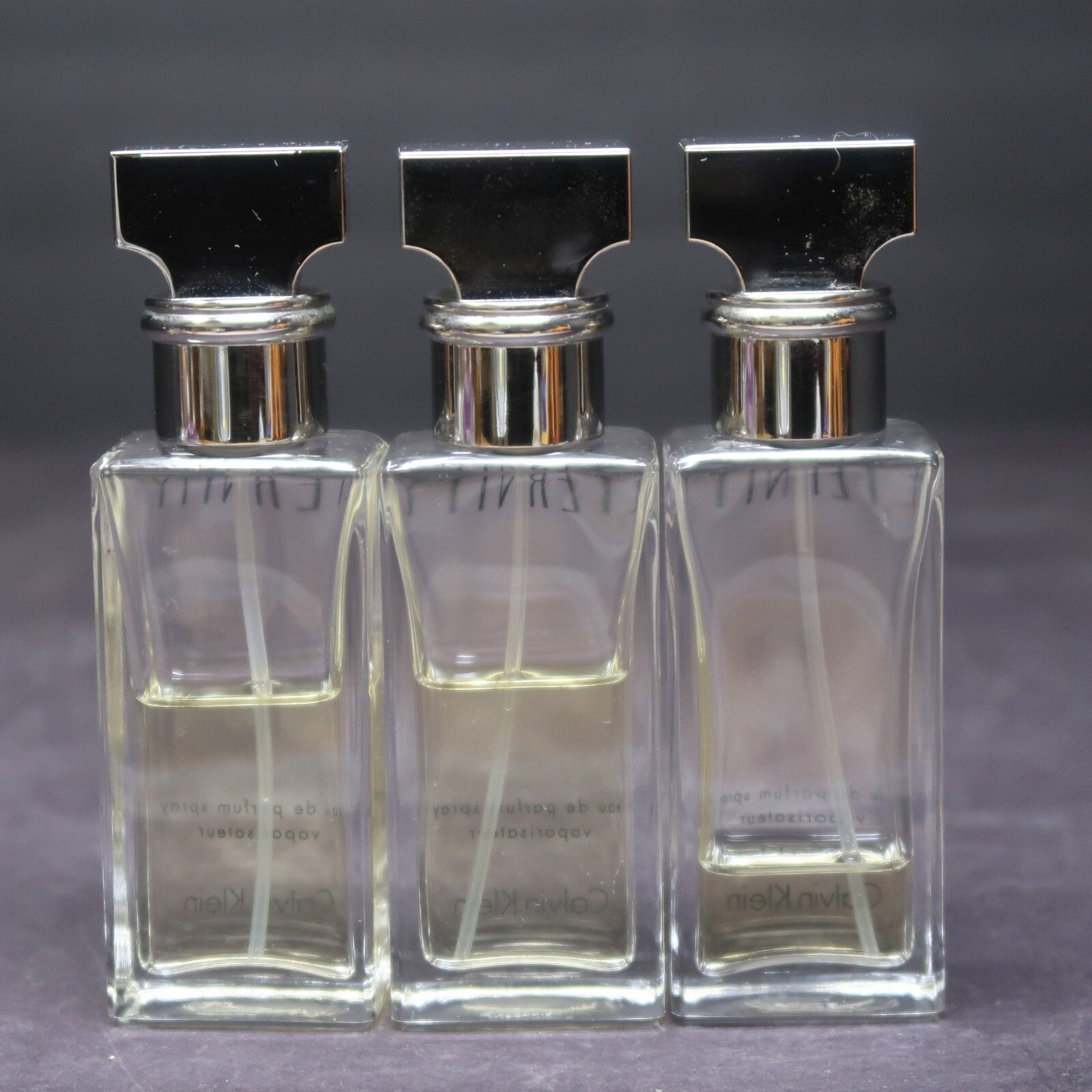Set of 3 ETERNITY Calvin Klein Parfum spray 1 fl. oz. bottle
