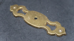 Brass Plate Ornate Victorian Door Cabinet