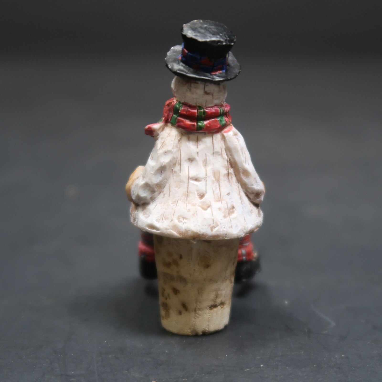 Snowman Dangling Legs Wine Stopper Cork 3"