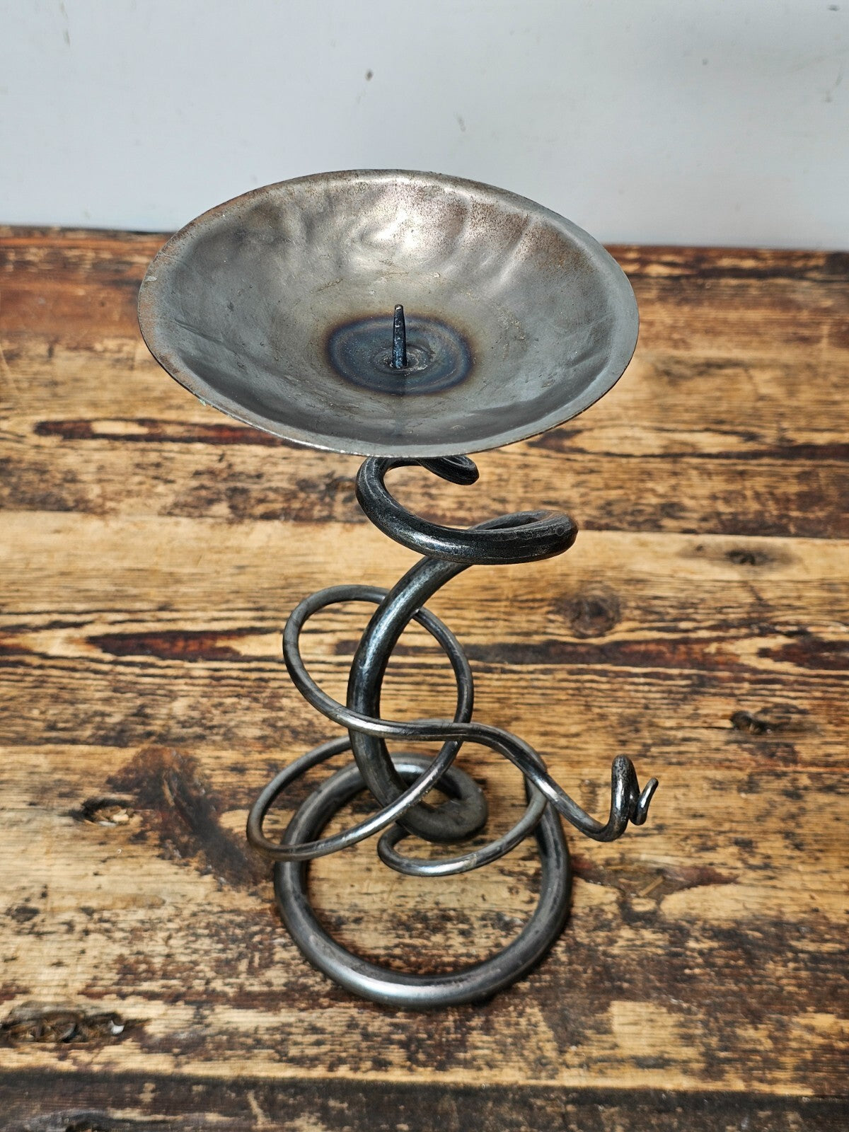 Belltrees Forge Single Tangle Handforged Candlestick From UK 11"H