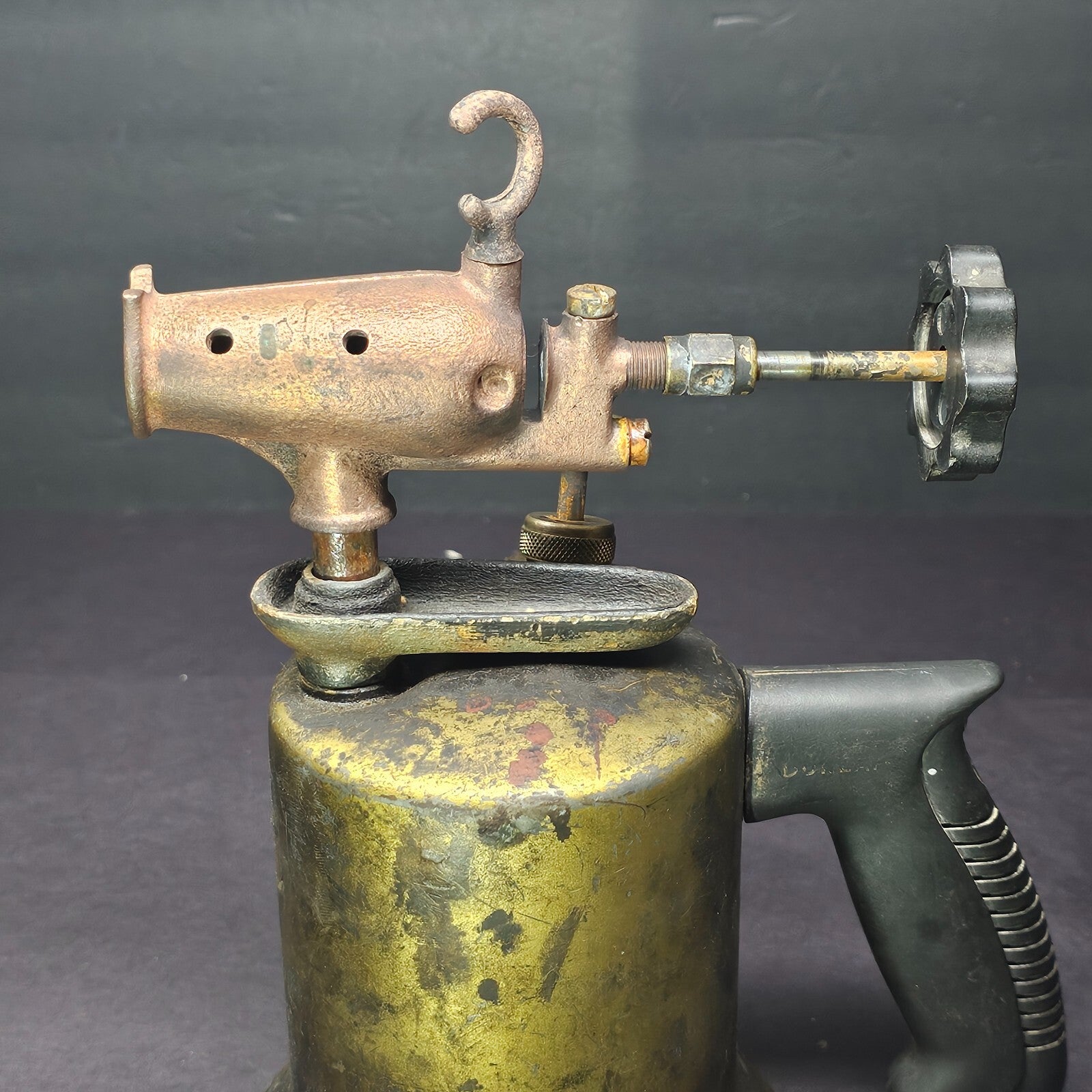 Vintage Dunlap Brass Blow Torch Model with Bakelite Handle (Sold As Parts)