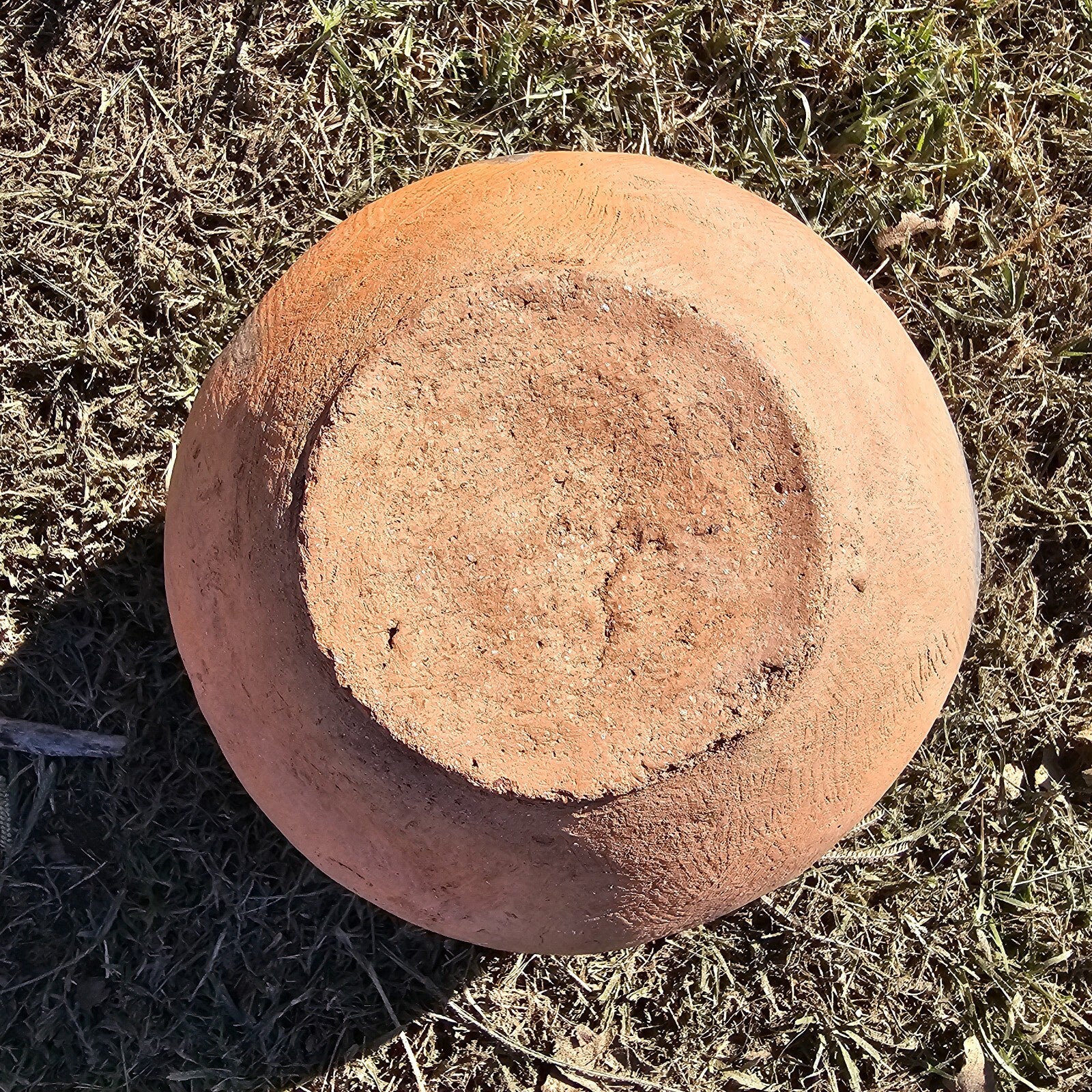 Rustic 4 Mouth Mexican Vessel Terracotta Natural Clay Native Mexican Folk Art