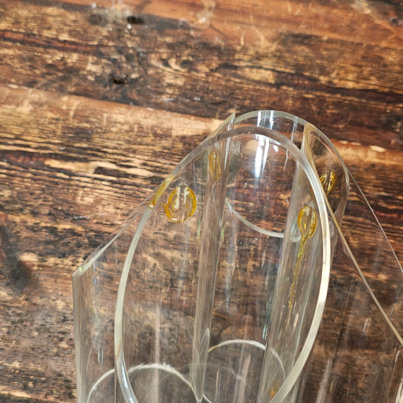 Vintage Lillian Vernon Acrylic Flower Vase
