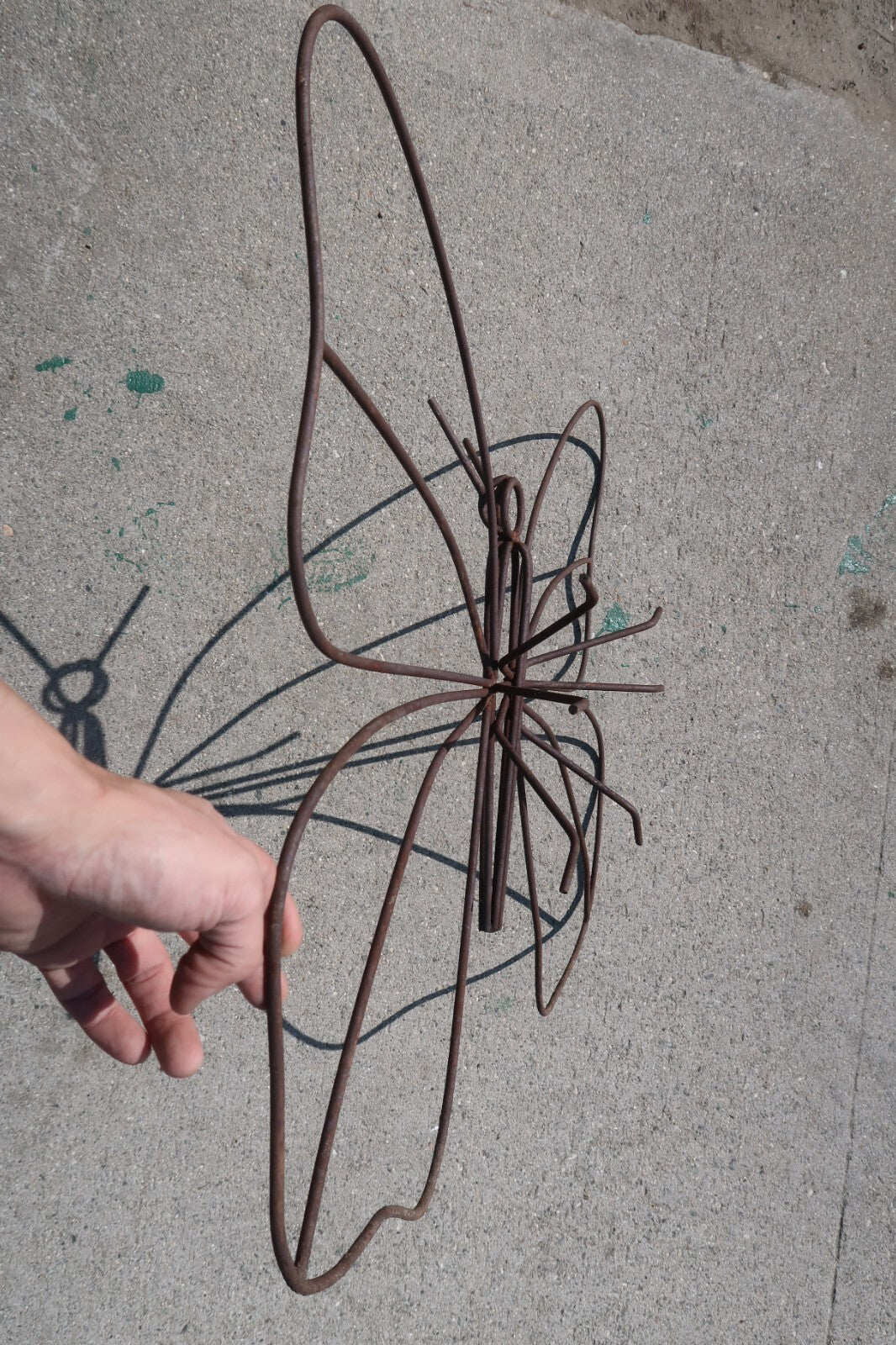 Large Wire Metal Butterfly Yard Garden Decor Outdoor Lawn Wall Art W 34" x H 26"
