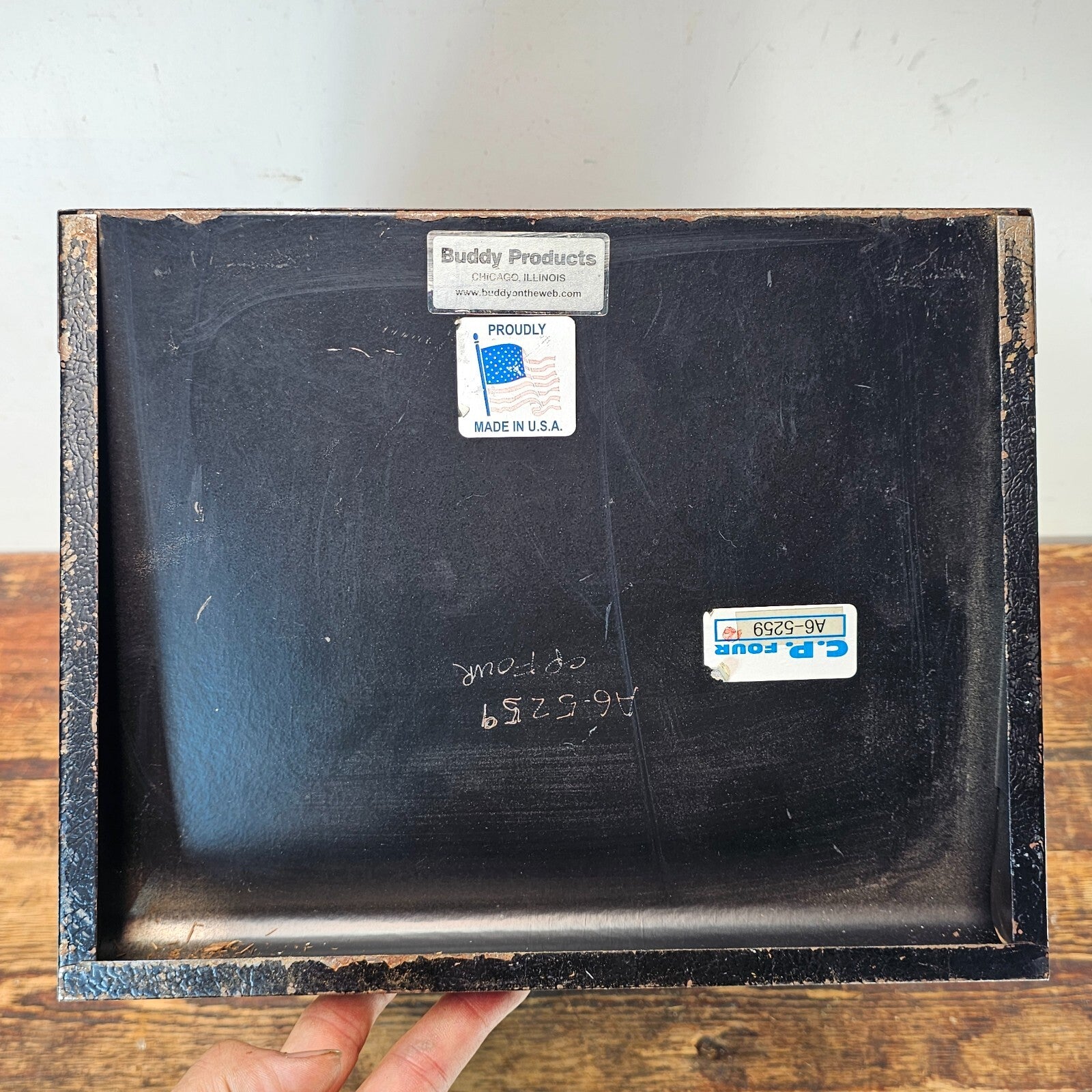 Vintage Buddy Products 7-Slot Desktop File Organizer