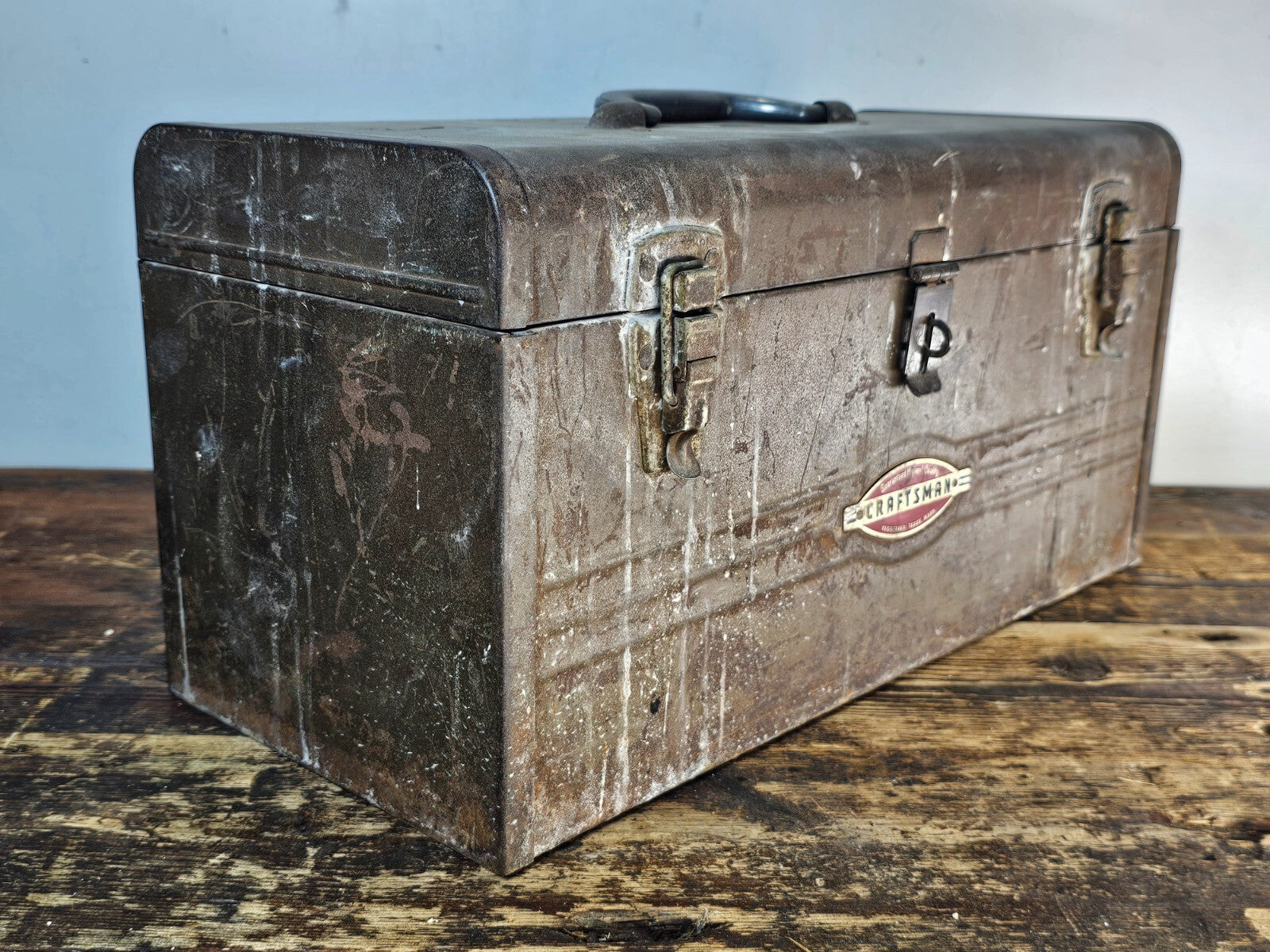 1950s Craftsman 6500 Mechanic Tool box With Tray 18"L x 8"D x 9"H