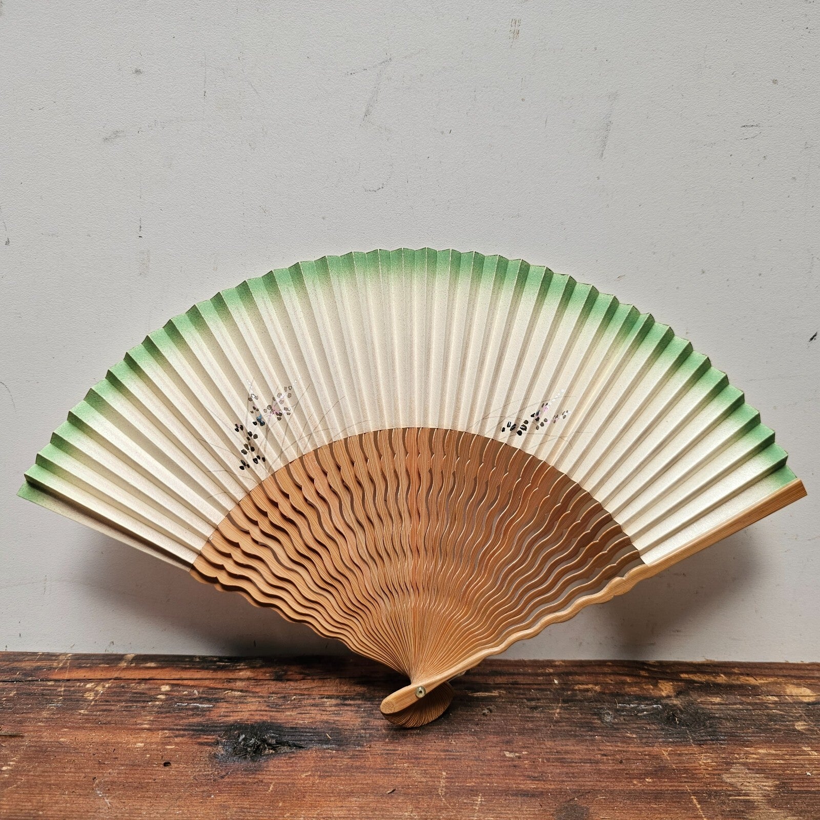 Japanese Paper Folding Fan Sensu Bamboo Frame