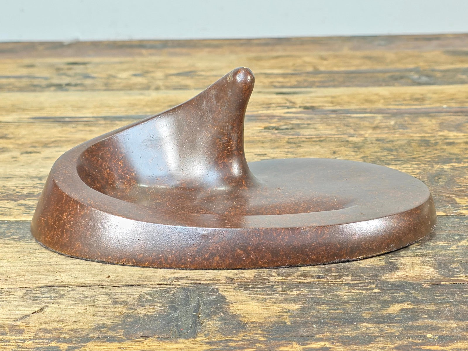 Vintage Lynette Decor Products Modernist Sculpture Tray – by Hal Reed – USA