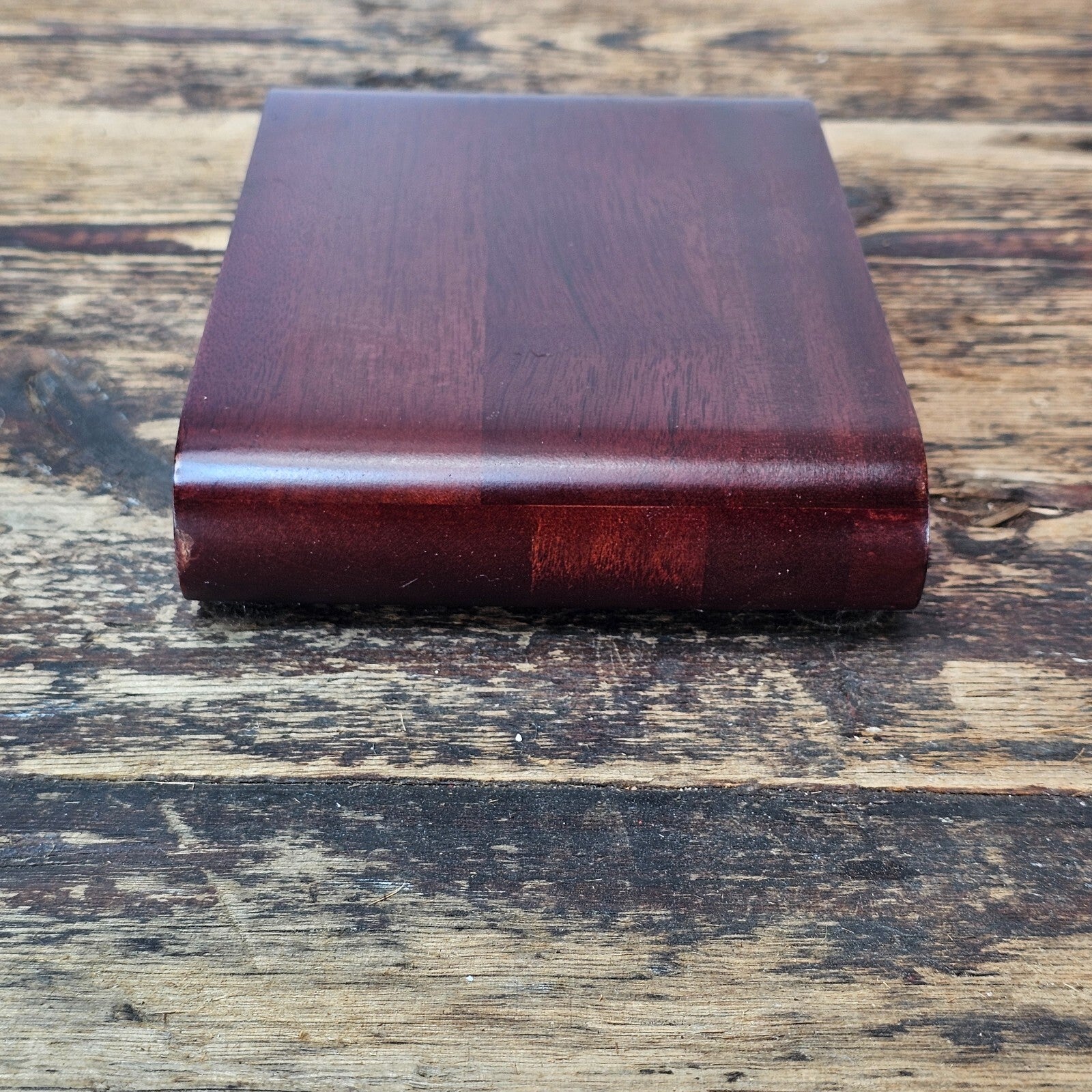 Small Rosewood Scroll Stand 7.25"L x 5"W x 1.5"H