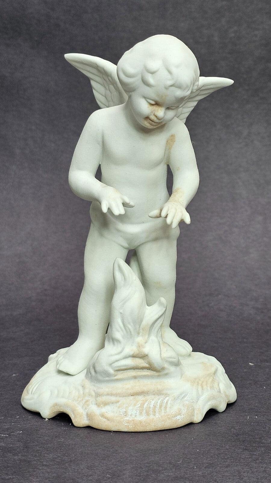 Vintage Dresden Original Germany Bisque Cherub Figurines Four Seasons (Stains)