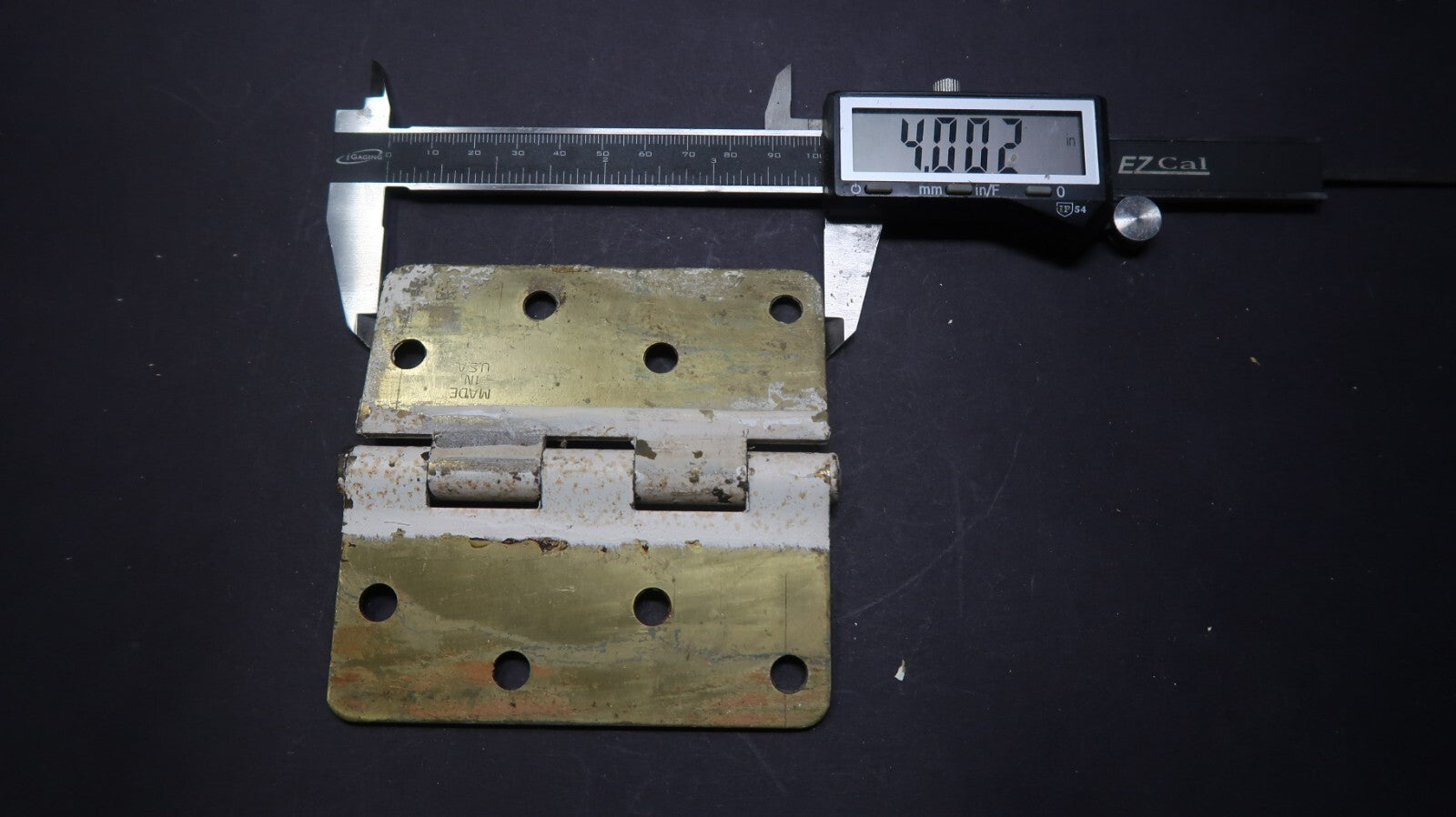Set of 3 Vintage Door Hinges 4" x 4"
