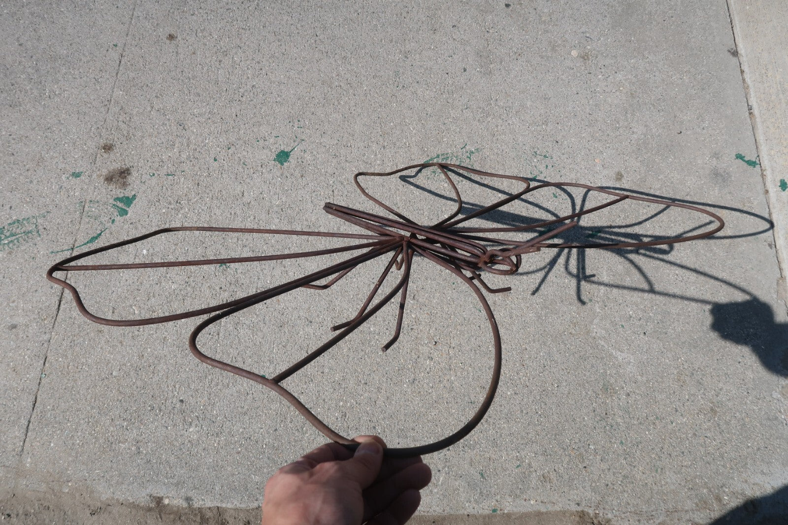 Large Wire Metal Butterfly Yard Garden Decor Outdoor Lawn Wall Art W 34" x H 26"