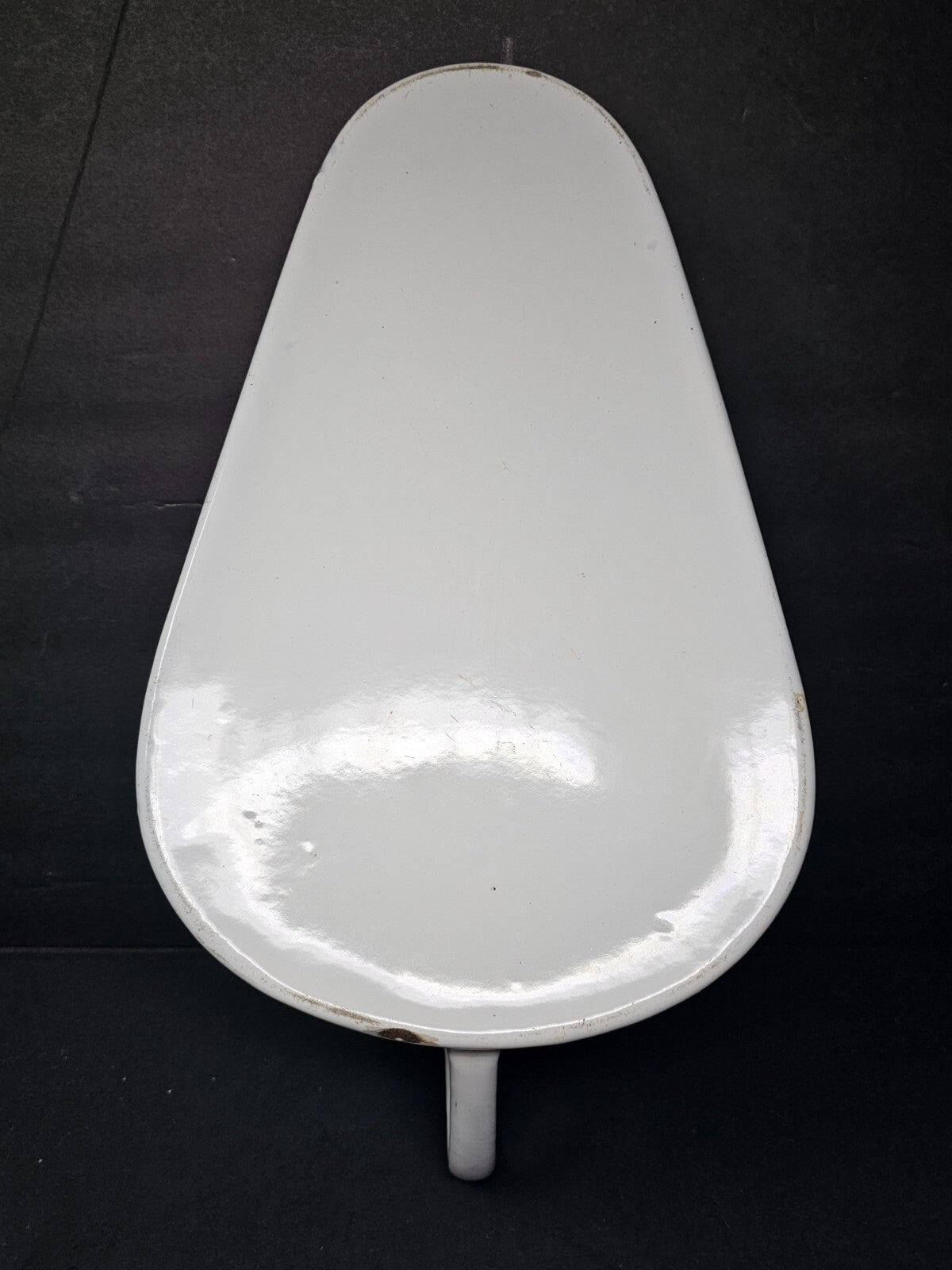 Vintage Hospital Enamelware Bed Pan With Lid & Handle