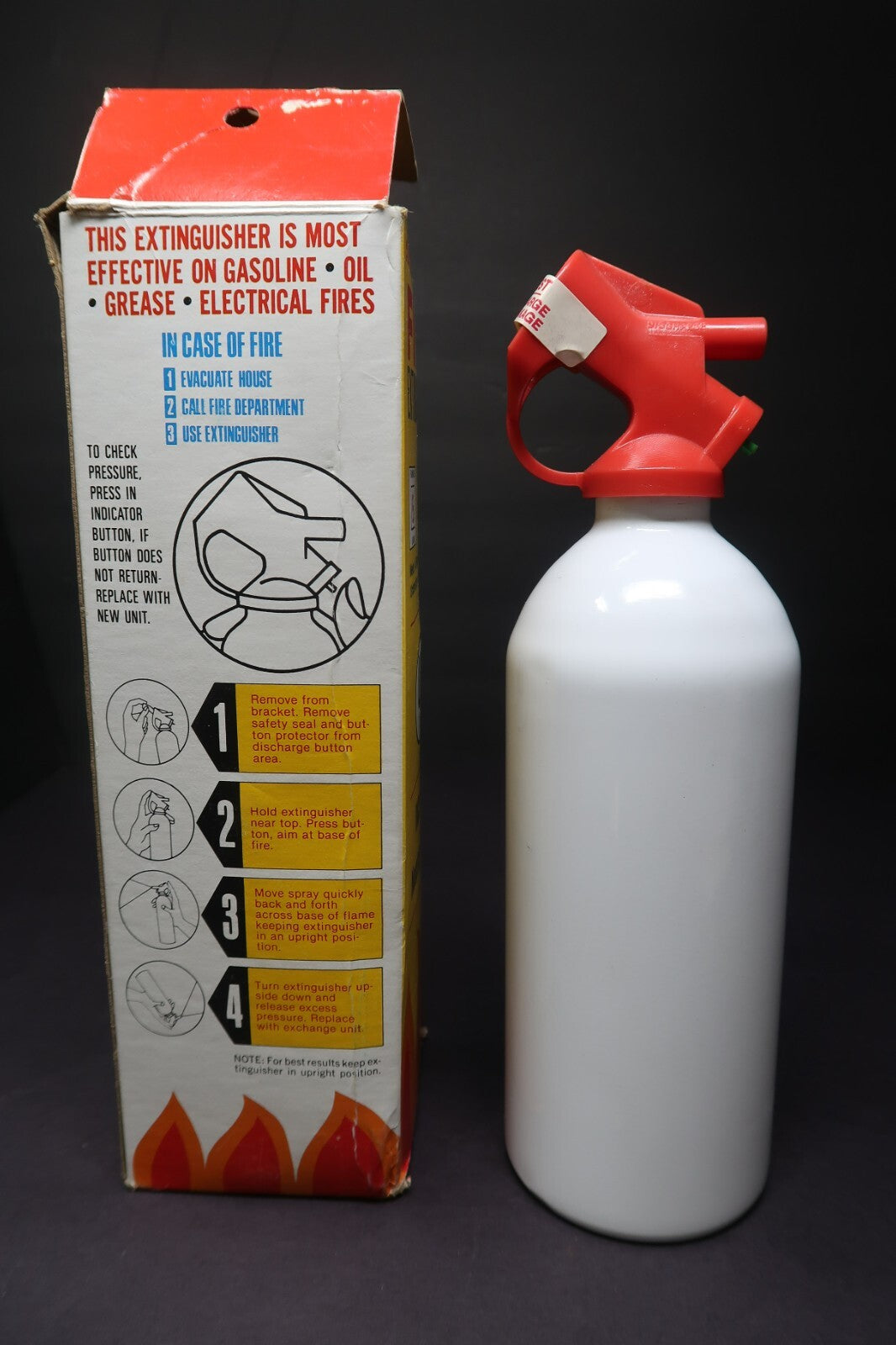 Vintage 1983 R.C. Industries Inc Fire Extinguisher
