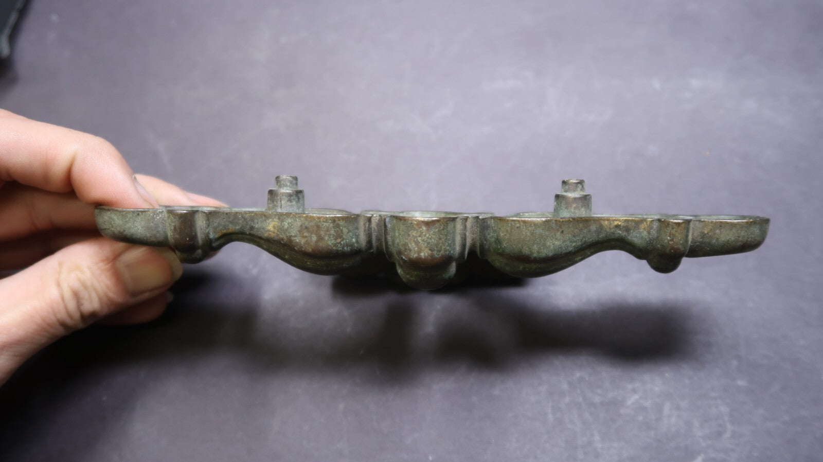 Ornate Victorian Brass Drawer Handle Pull 7" Rustic Vintage (C)
