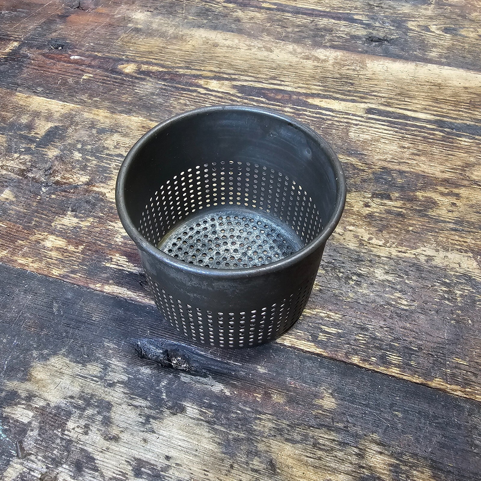 Vintage Red Metal Handle Potato Masher