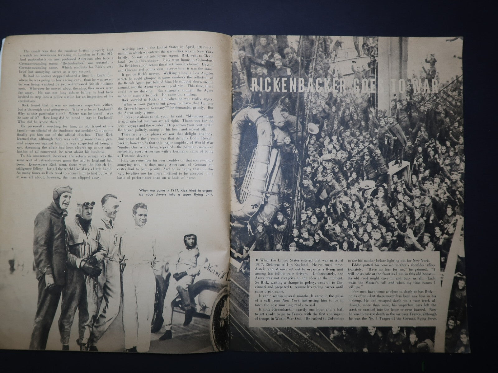 Eddie Rickenbacker The Complete Life Story By Damon Runyan Date Published 1942