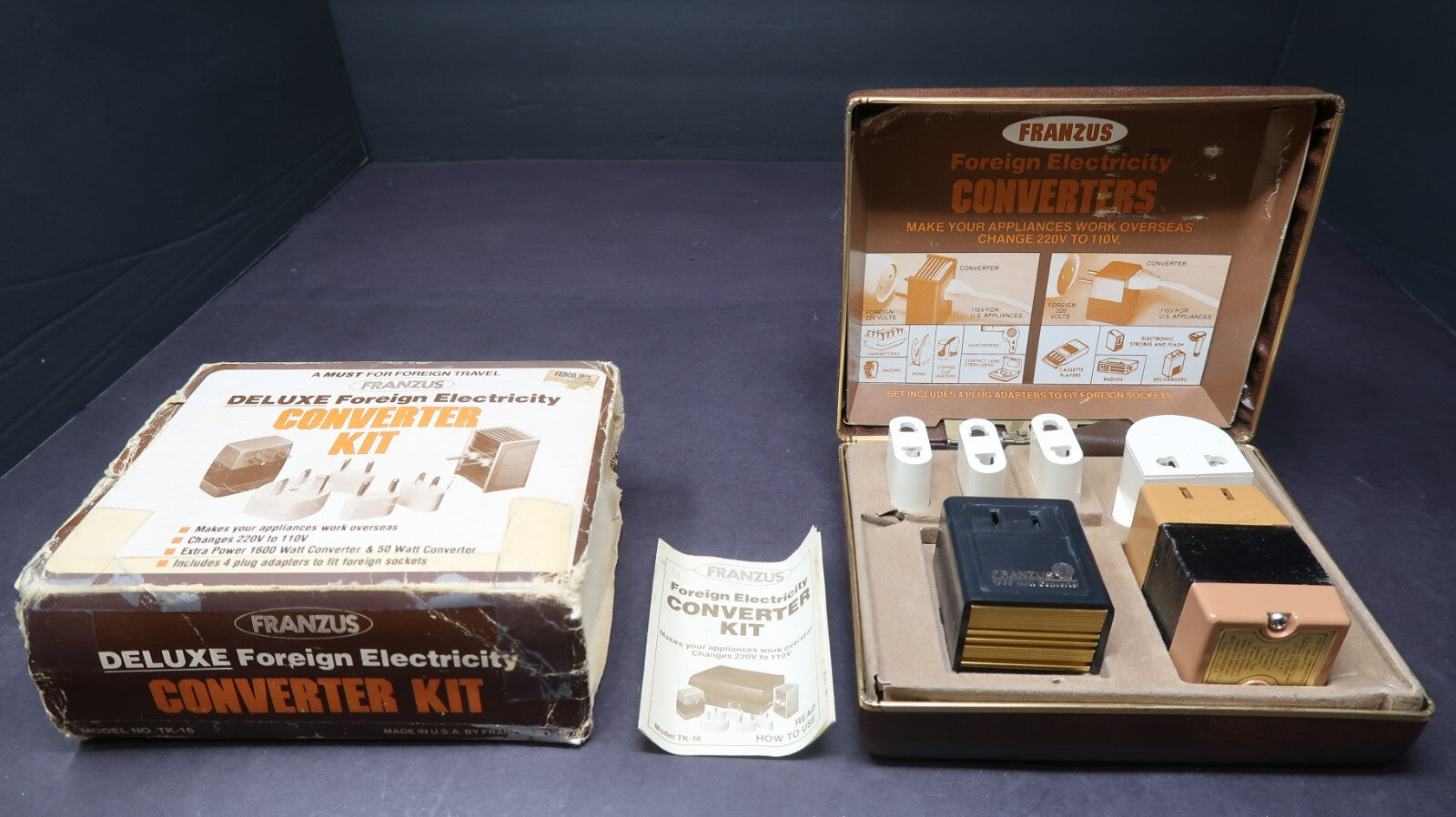 Franzus Deluxe Foreign Electricity Converter Kit Model TK-16