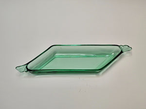 Heisey Empress Moongleam Green Obong Relish Tray