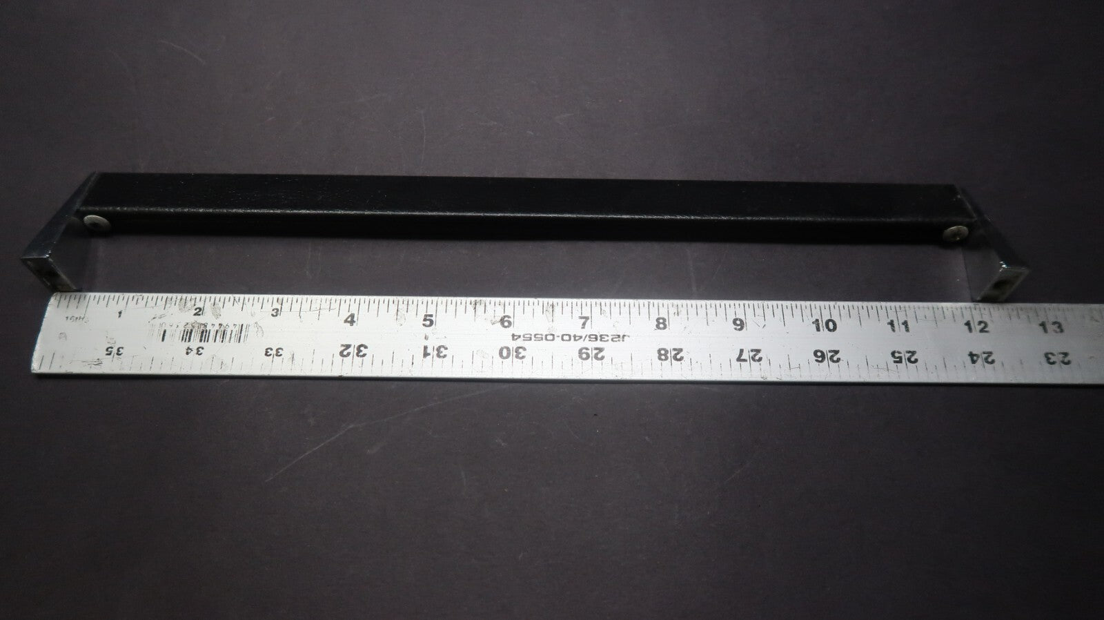 Vintage Cabinet Handle Pull Kitchen Drawer Pull Black & Chrome 12"