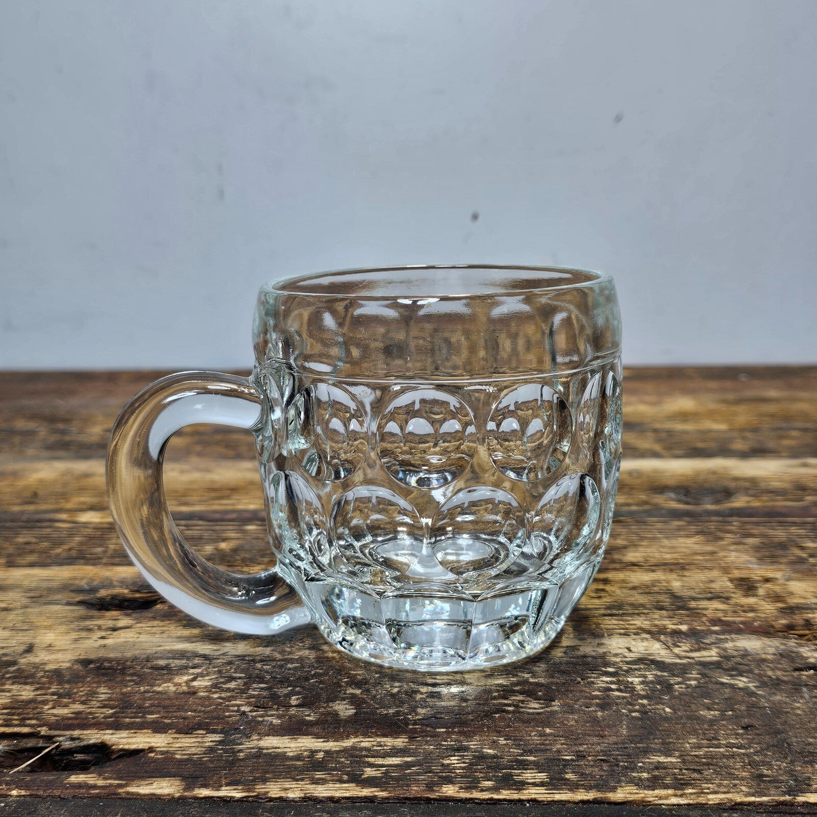 Vintage Libbey CRISA Dimple Stein Beer Mug 5.5"L x 4"W x 4"H