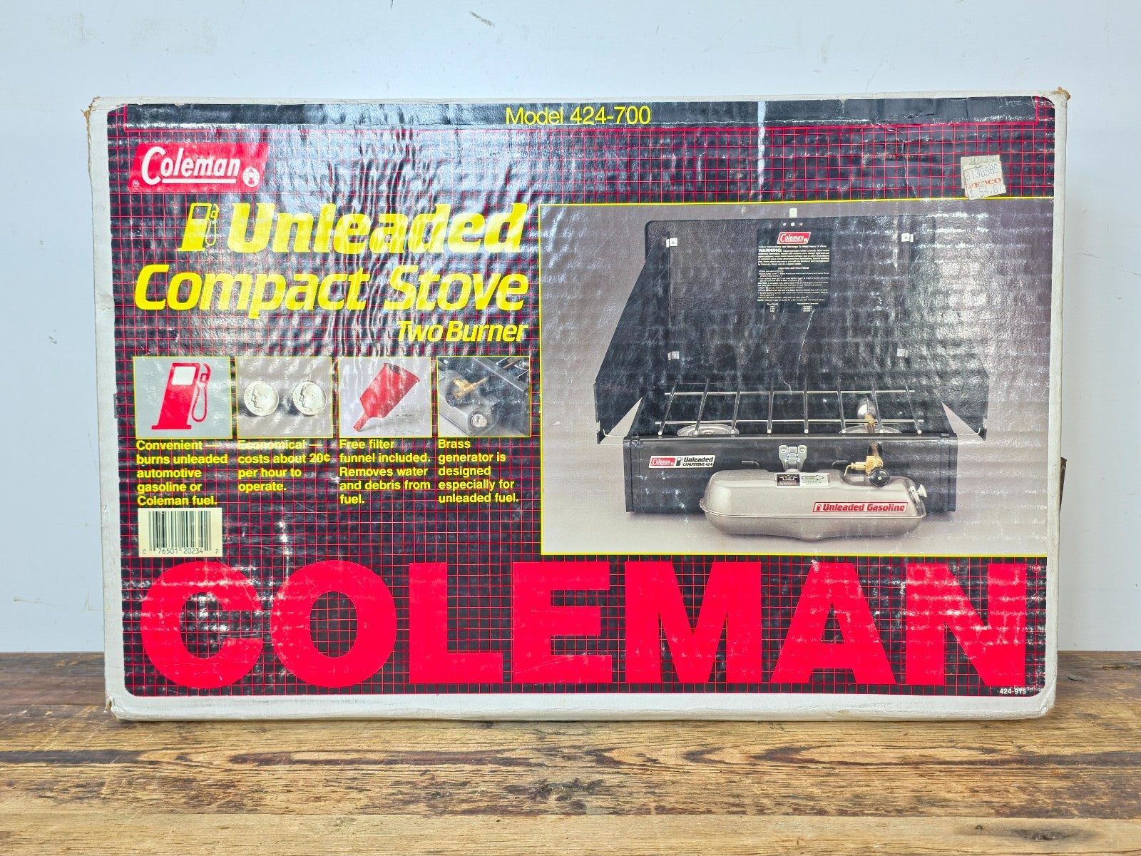 Coleman Dual Fuel 2-Burner Stove 424-700 – New Old Stock Never Opened