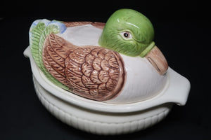 Mallard Duck Cookie Jar Canister Mallard Resting L 13" x W 8" x H 8.5"